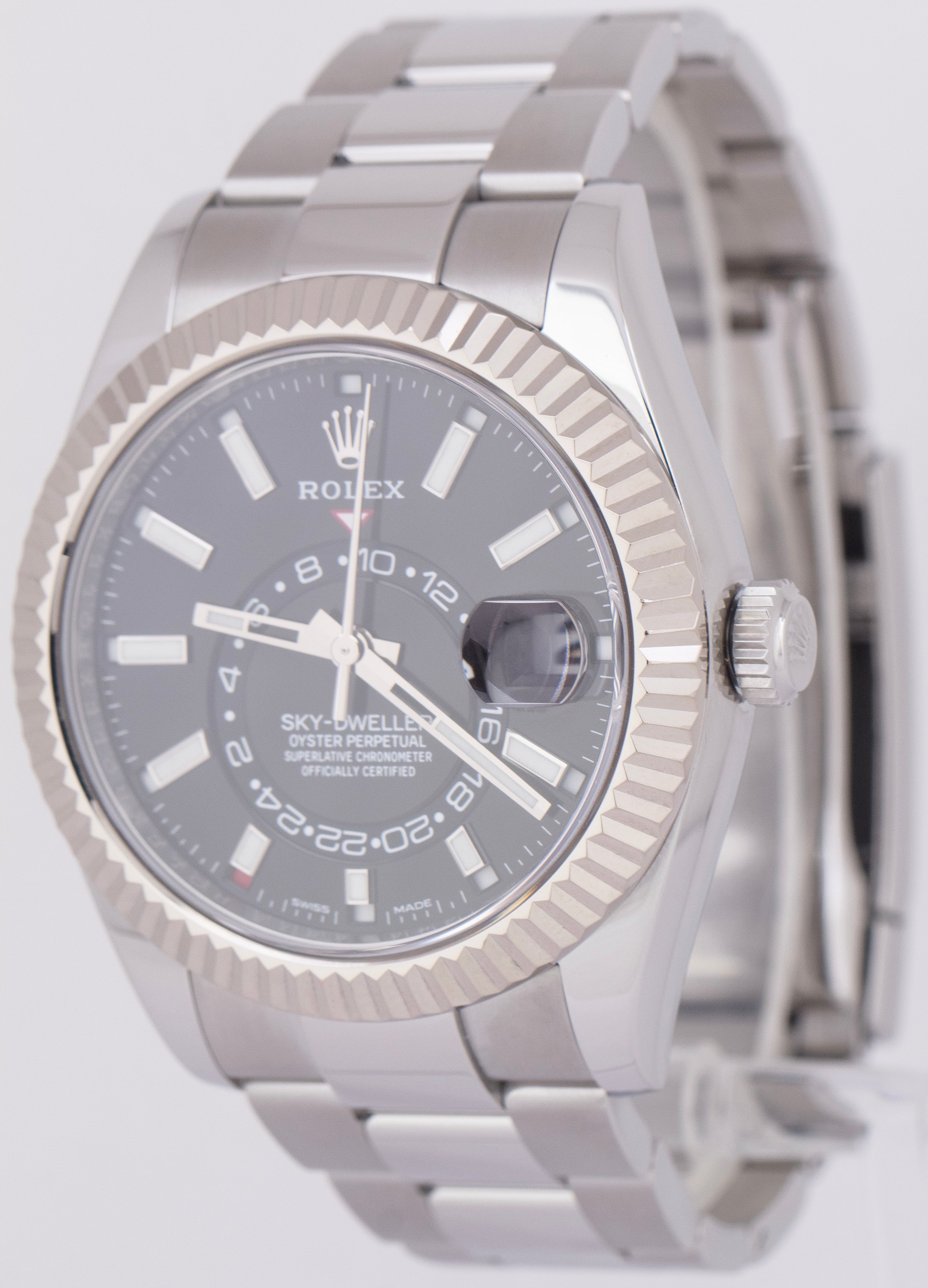 MINT PAPERS Rolex Sky-Dweller 326934 Black 42mm OYSTER Steel 18K Gold Watch BOX - Image 3