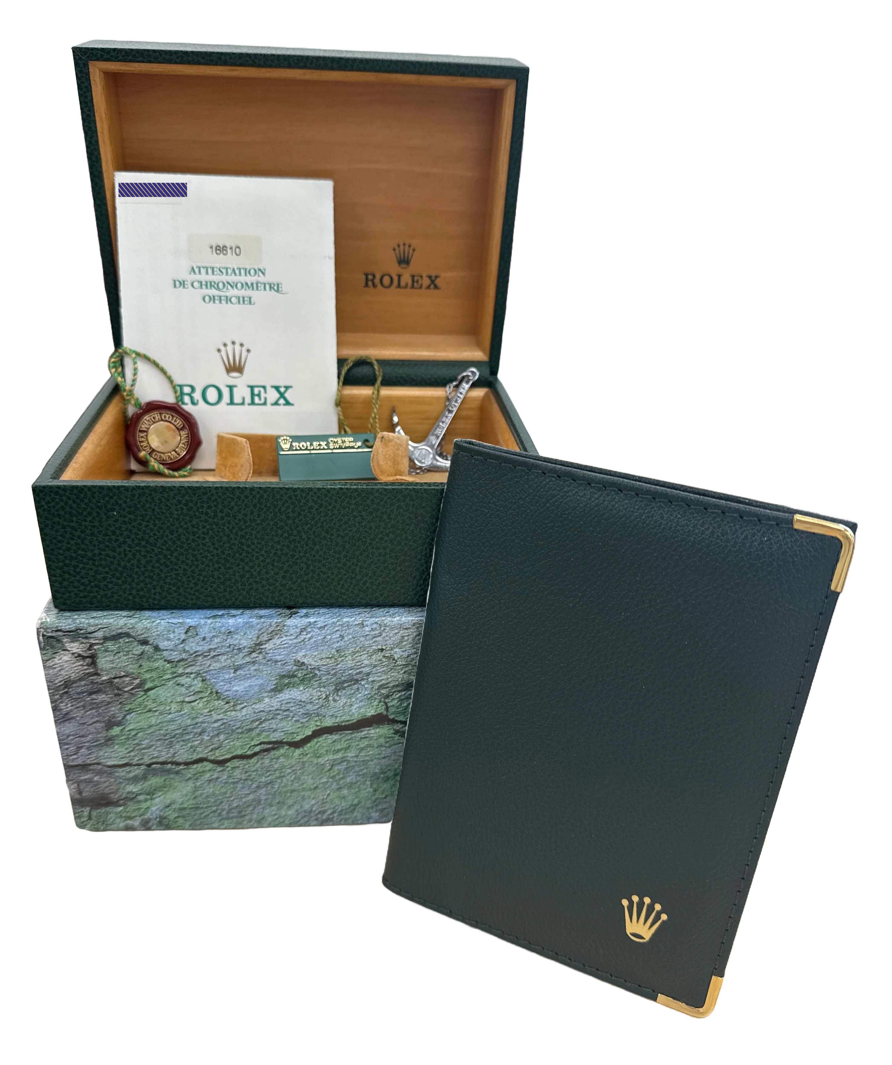MINT PAPERS Rolex Submariner Date BLACK Stainless Steel 40mm Watch 16610 BOX - Image 2
