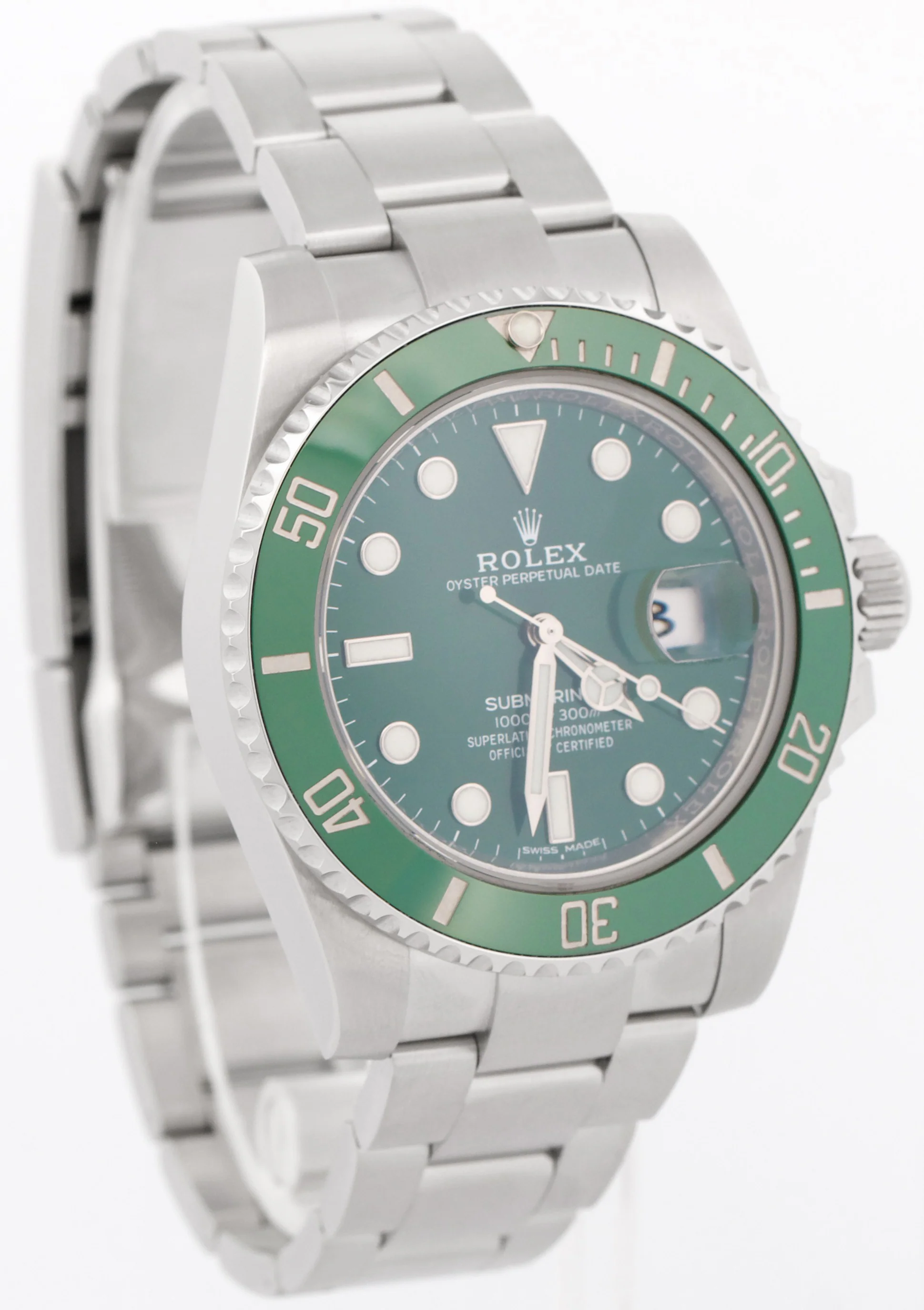 MINT PAPERS Rolex Submariner Date HULK Green Stainless Steel 40mm 116610 LV BOX - Image 4