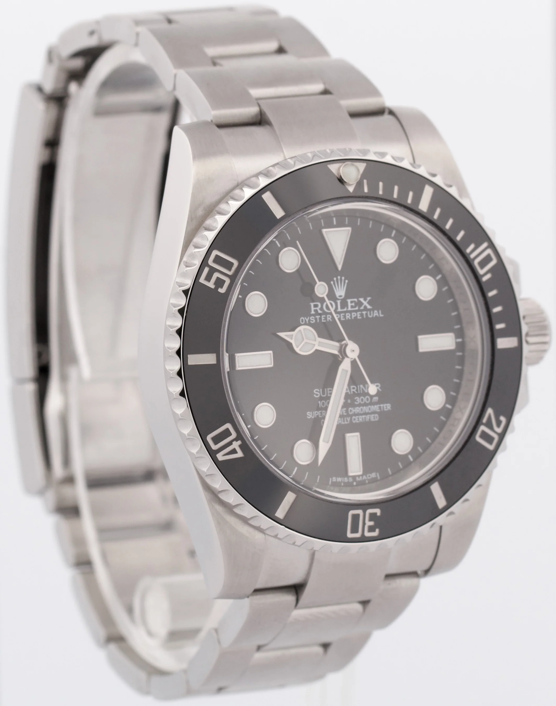 MINT PAPERS Rolex Submariner No-Date 114060 BLACK Ceramic 40mm Steel Watch BOX - Image 3
