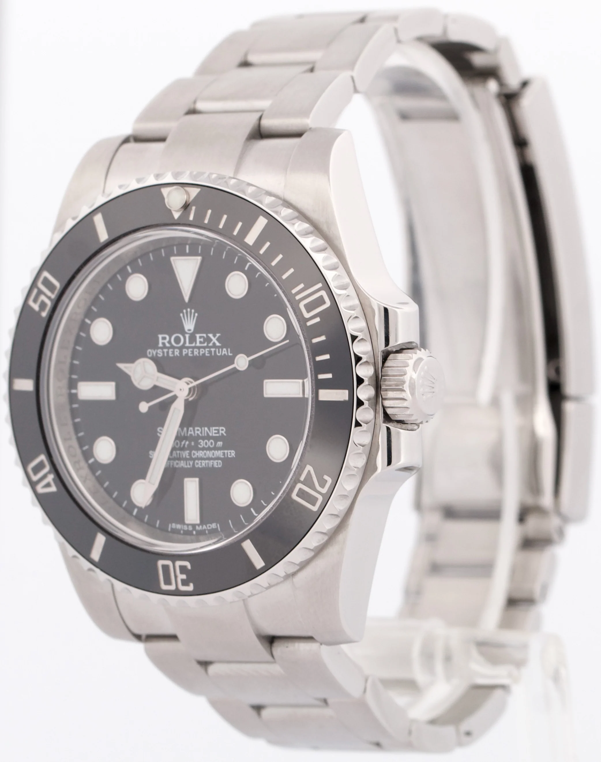 MINT PAPERS Rolex Submariner No-Date 114060 BLACK Ceramic 40mm Steel Watch BOX - Image 4