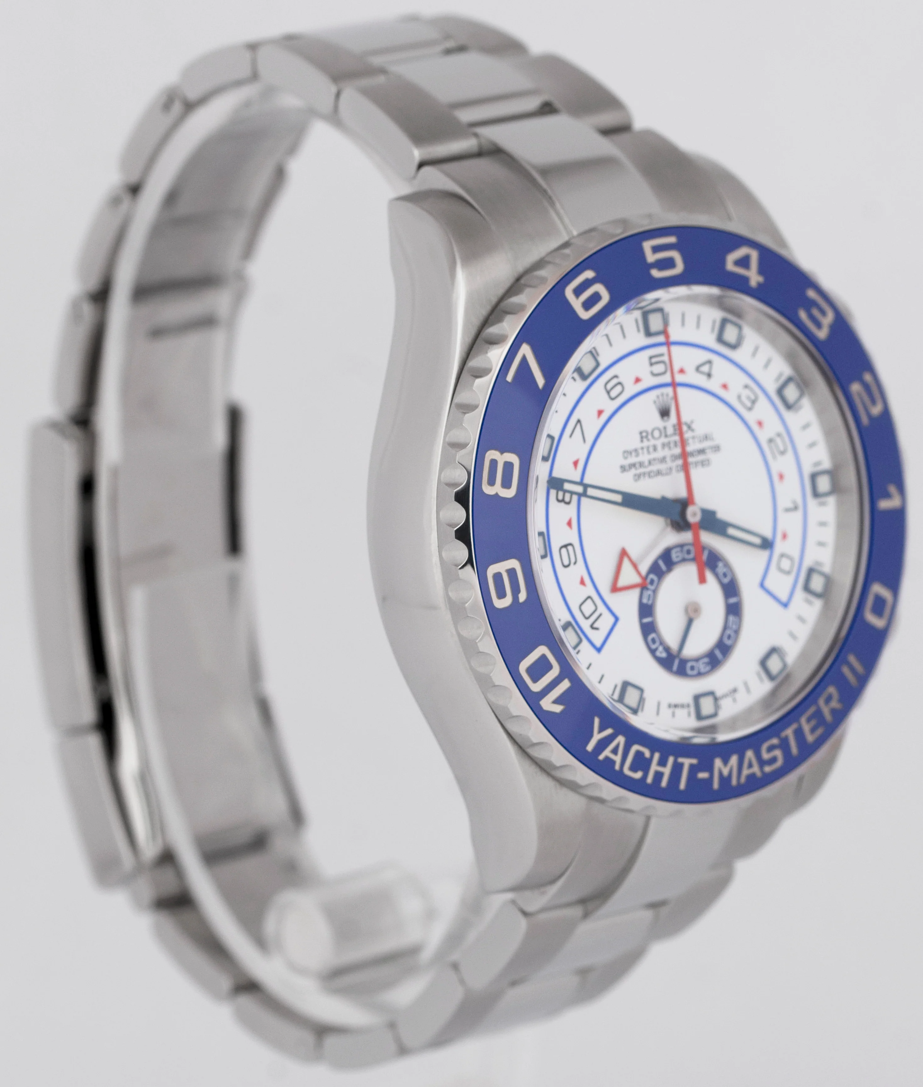 MINT PAPERS Rolex Yacht-Master II 44mm White Stainless Blue Watch 116680 BOX - Image 4