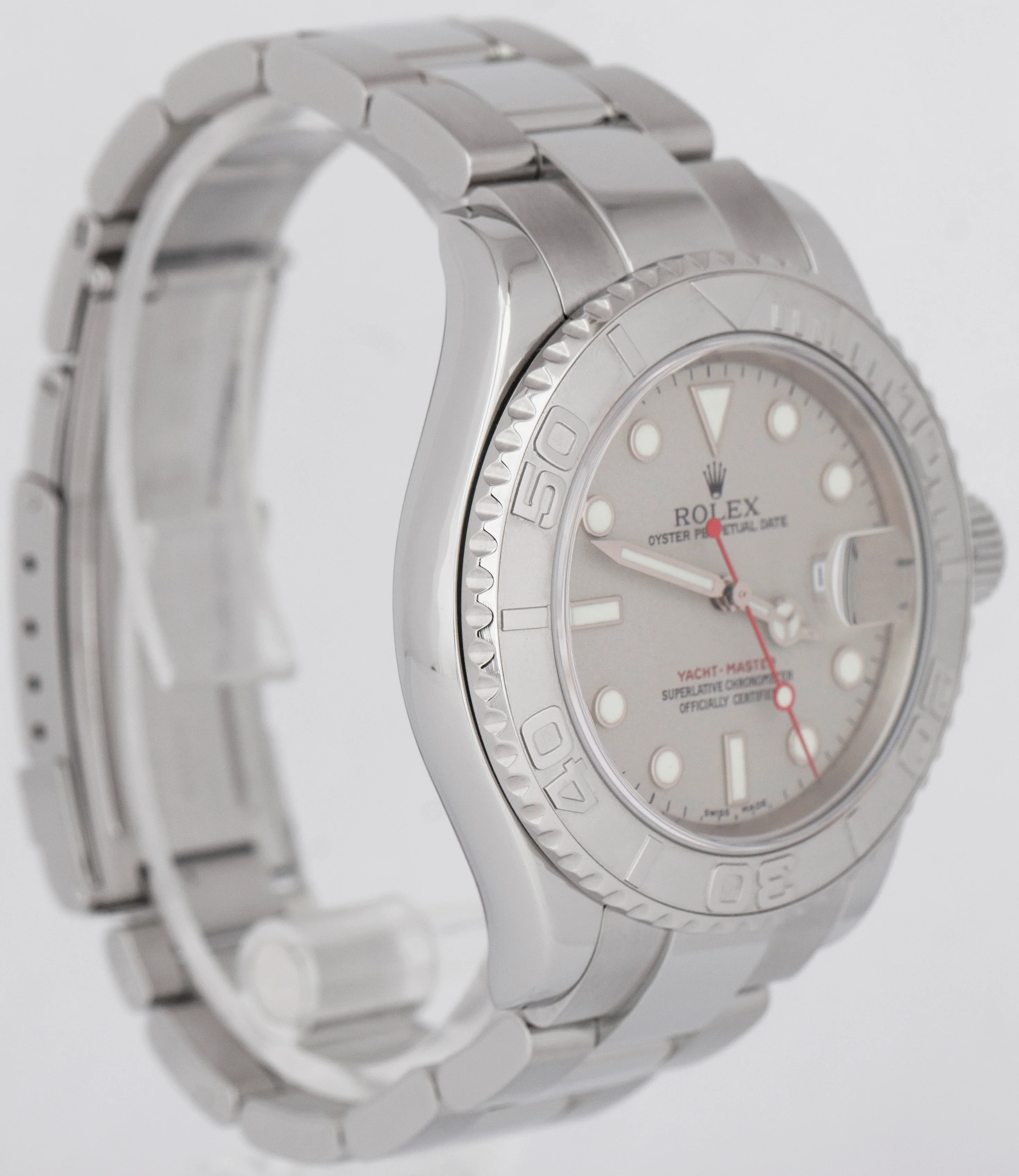 MINT PAPERS Rolex Yacht-Master Stainless Steel PLATINUM 40mm Watch 16622 BOX - Image 3