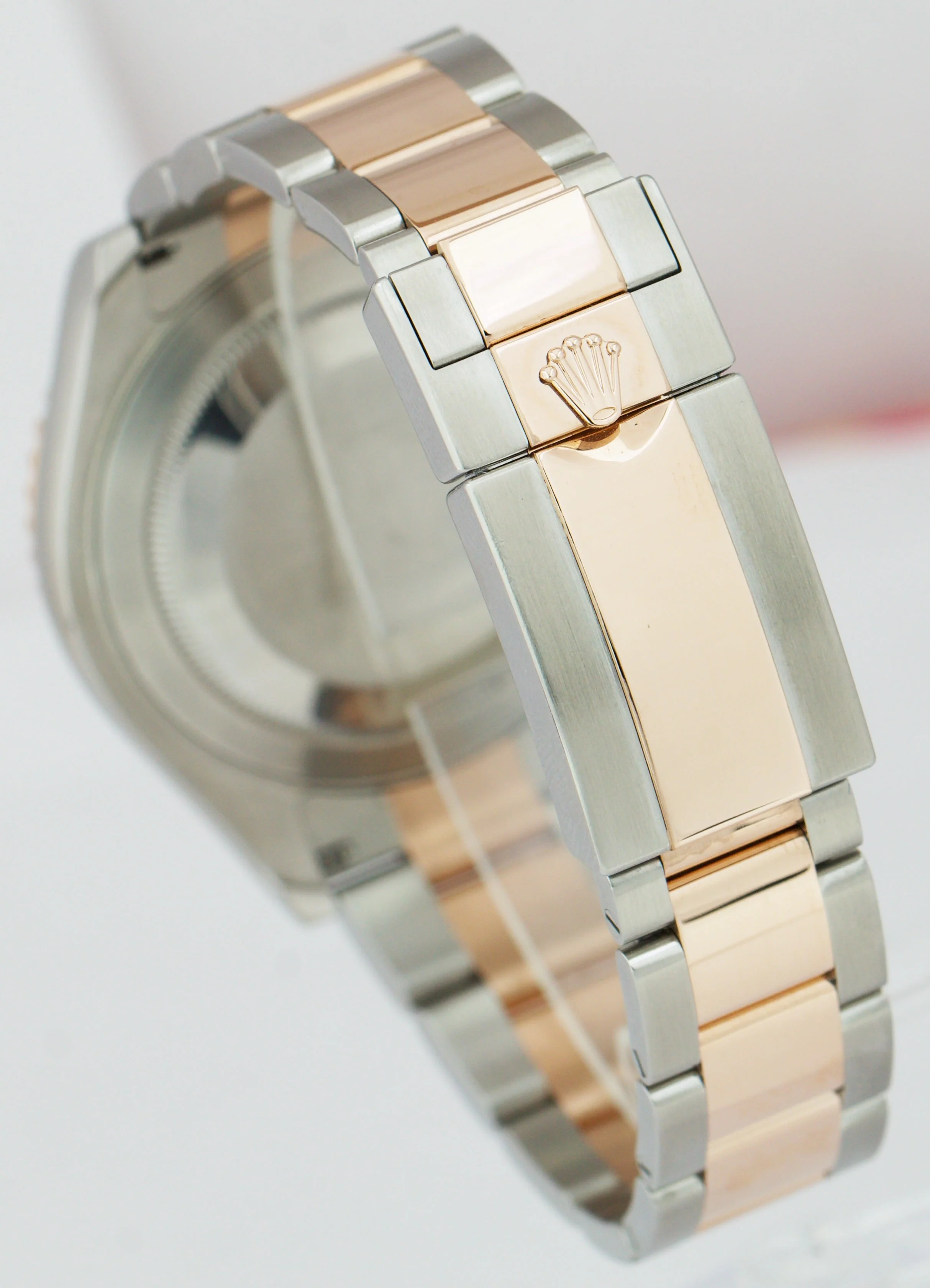 MINT Rolex Yacht-Master Two-Tone 18K Rose Gold Steel Black 40mm 126621 Watch - Image 5