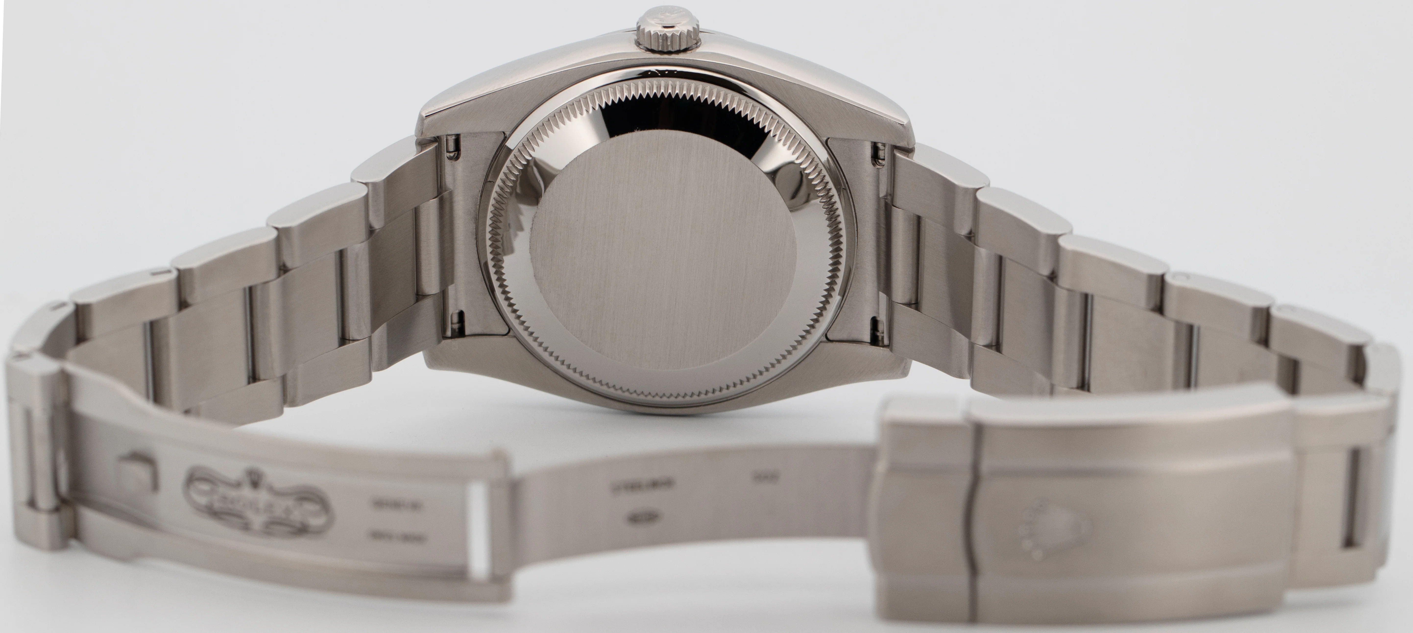 MINT Rolex Air-King White 3-6-9 Stainless Steel 34mm Automatic Watch 114200 - Image 7