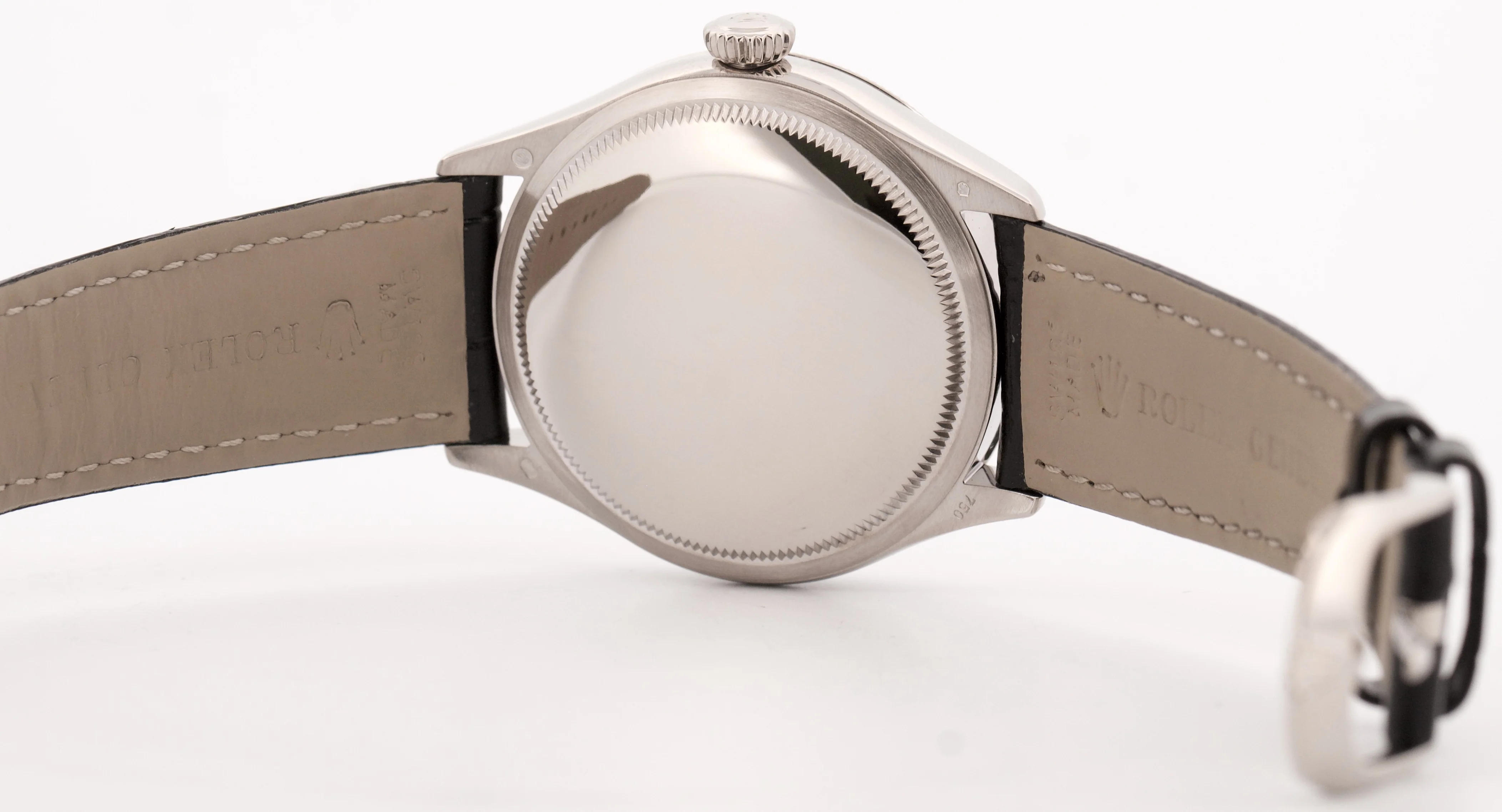 MINT Rolex Cellini White Leather 18K White Gold 39mm Automatic Watch 50509 - Image 6