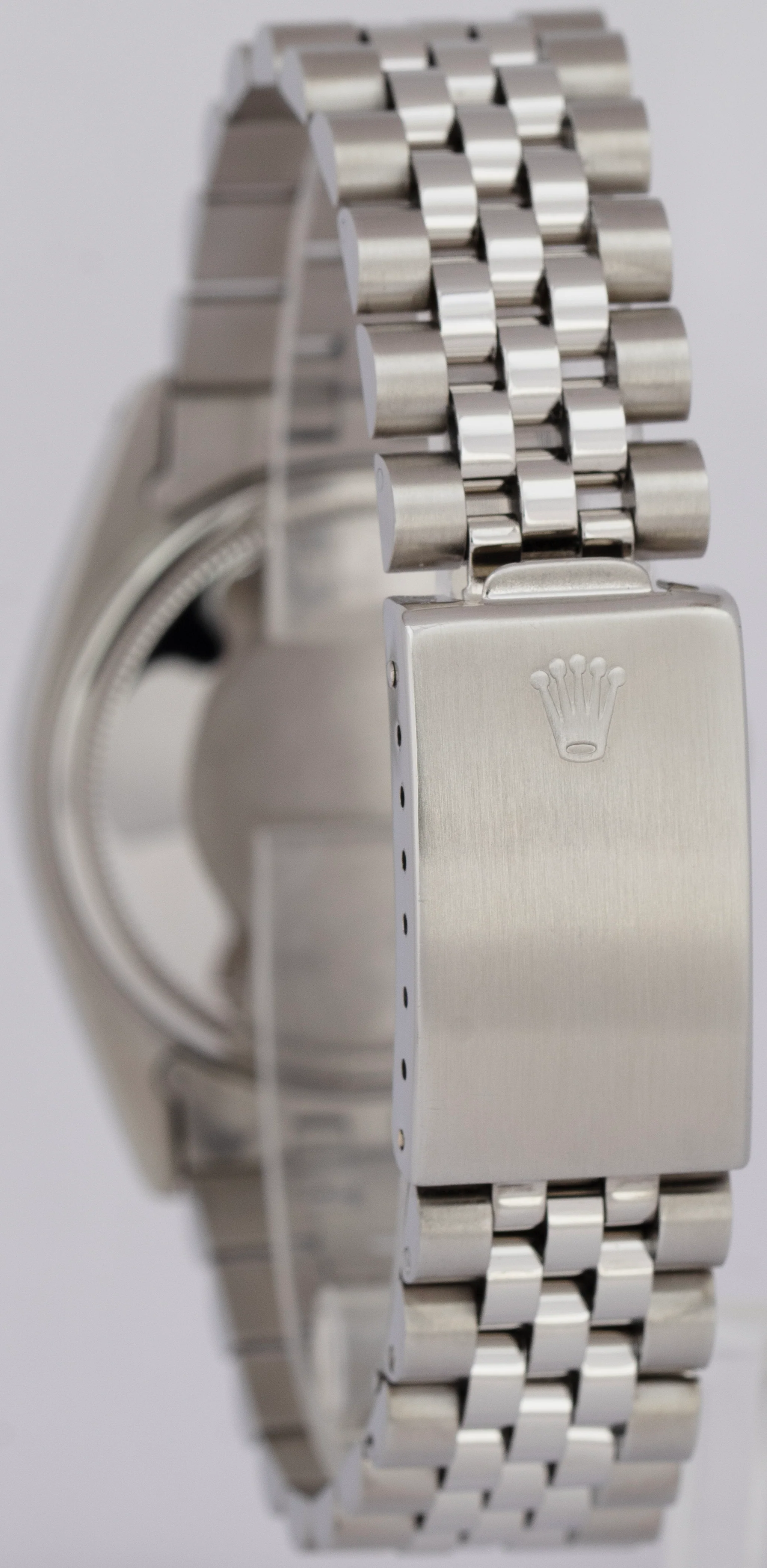 MINT Rolex DateJust 36mm Blue Steel Engine Turned Automatic Jubilee Watch 16030 - Image 4