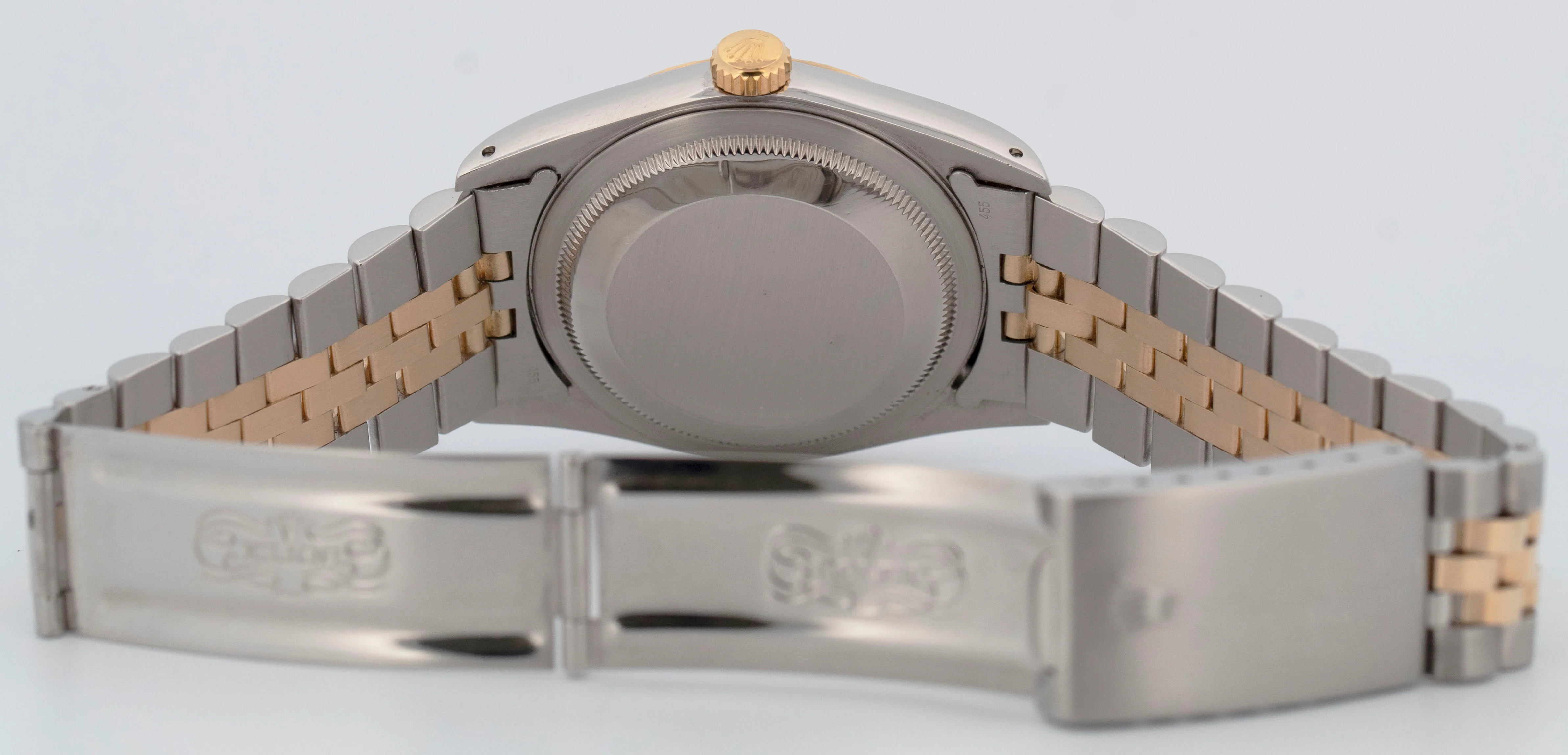 MINT Rolex DateJust 36mm BLUE Two-Tone 18K Yellow Gold Steel JUBILEE Watch 16233 - Image 8