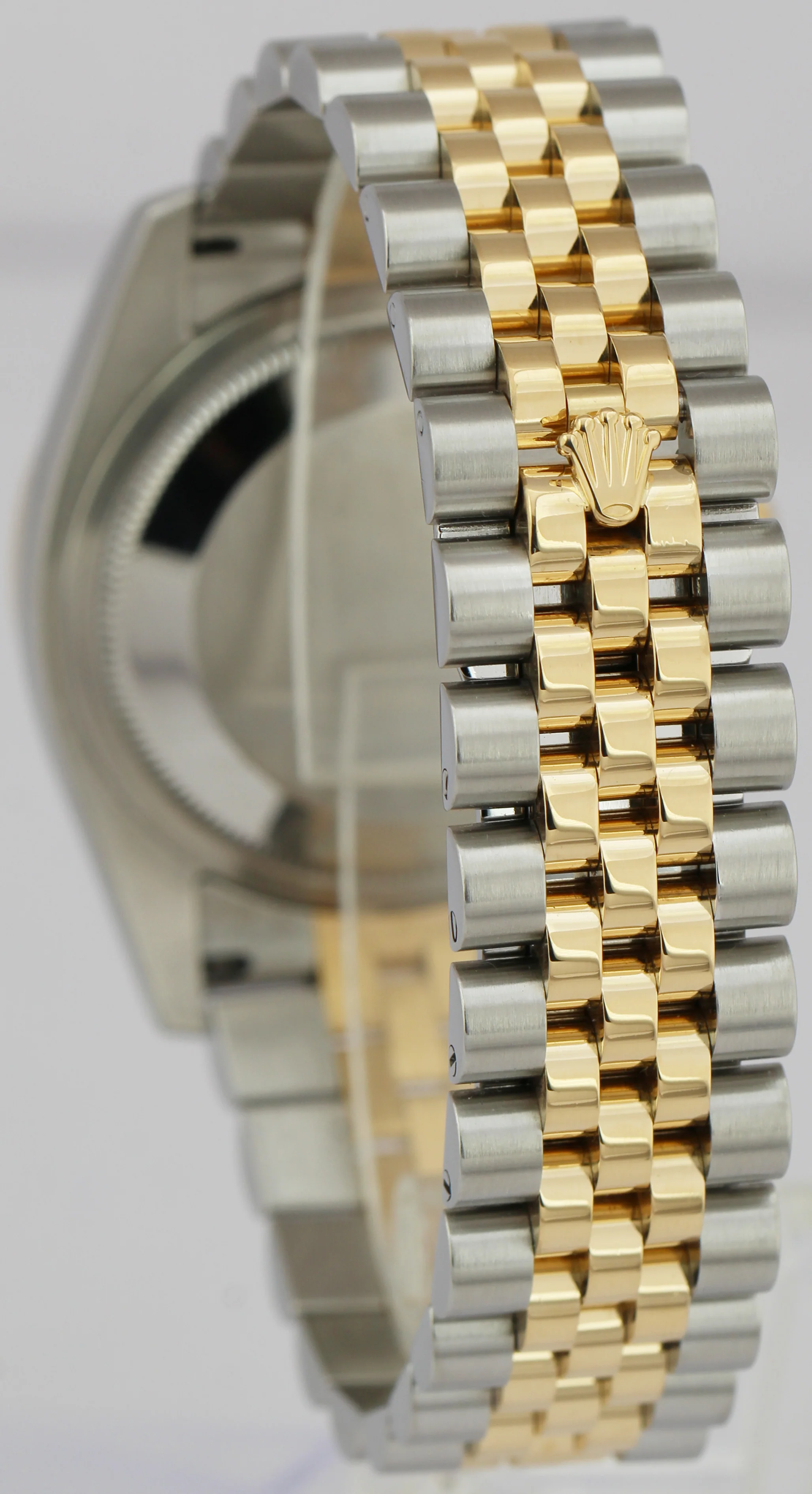 MINT Rolex DateJust 36mm Champagne DIAMOND Two-Tone Gold Steel Watch 116243 - Image 4