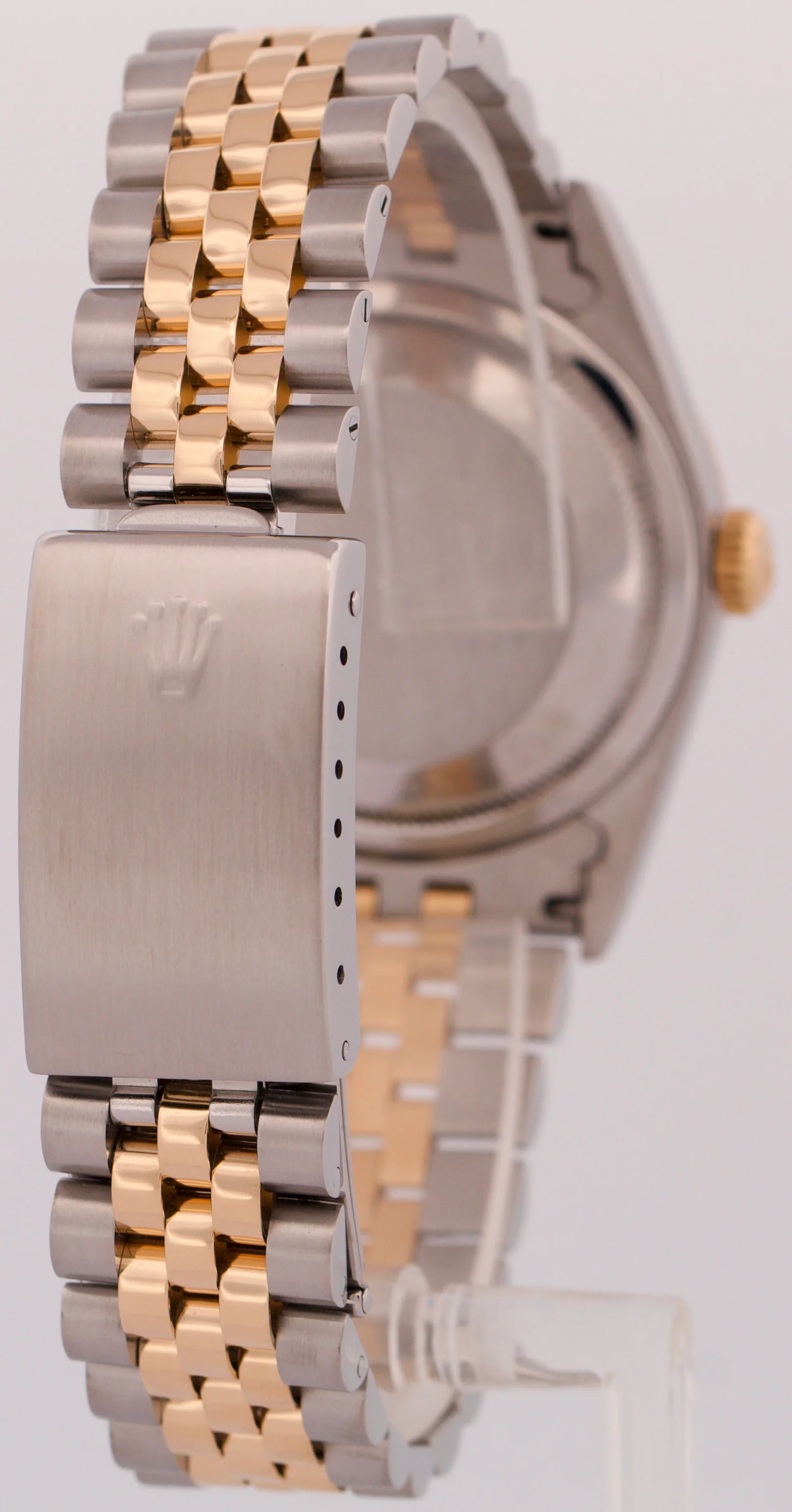 MINT Rolex DateJust 36mm CHAMPAGNE TAPESTRY 18K Yellow Gold JUBILEE Steel 16233 - Image 6