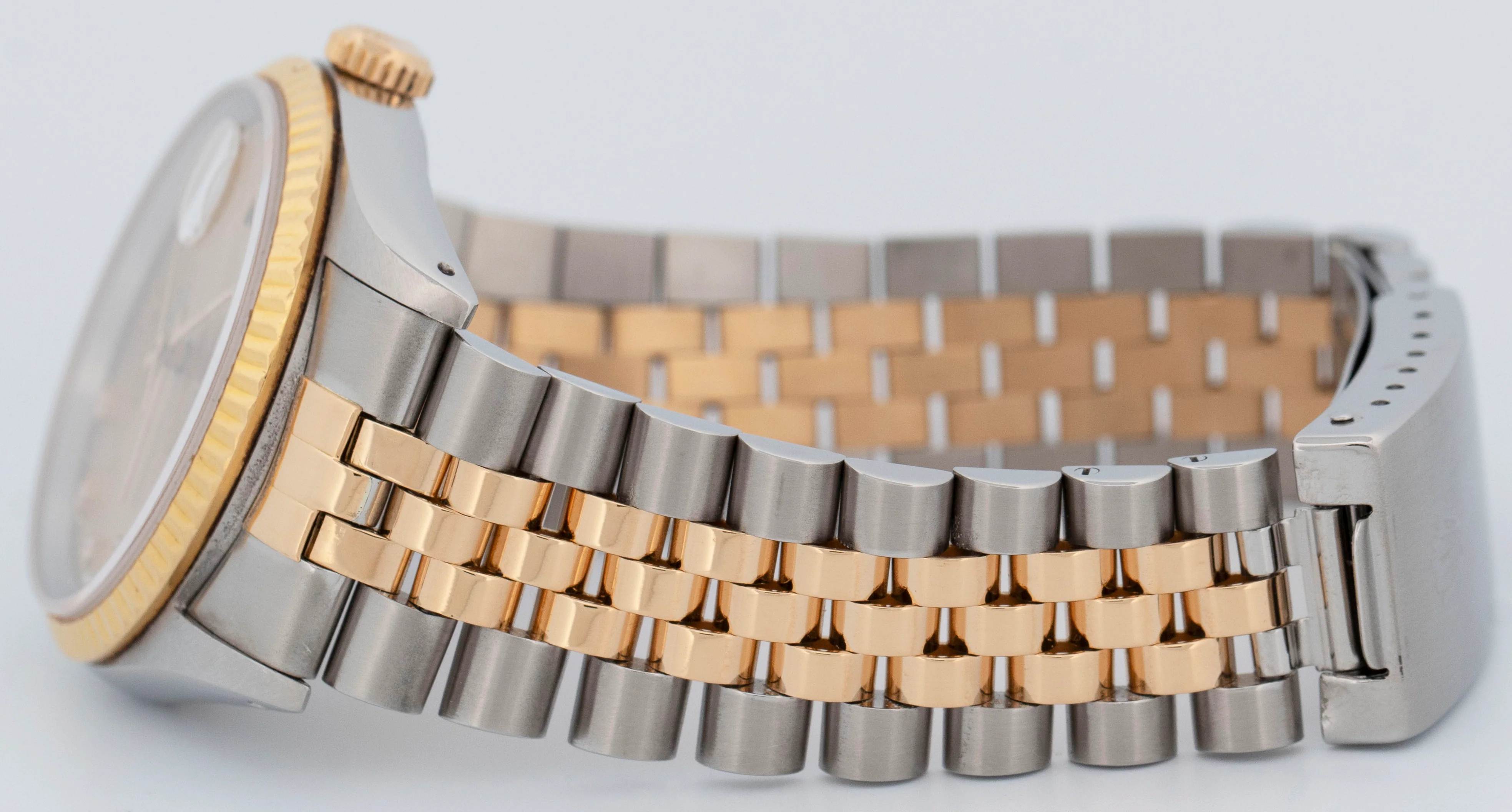 Rolex DateJust 36mm FACTORY DIAMOND Champagne Two-Tone 18K Gold Watch 16233 - Image 7