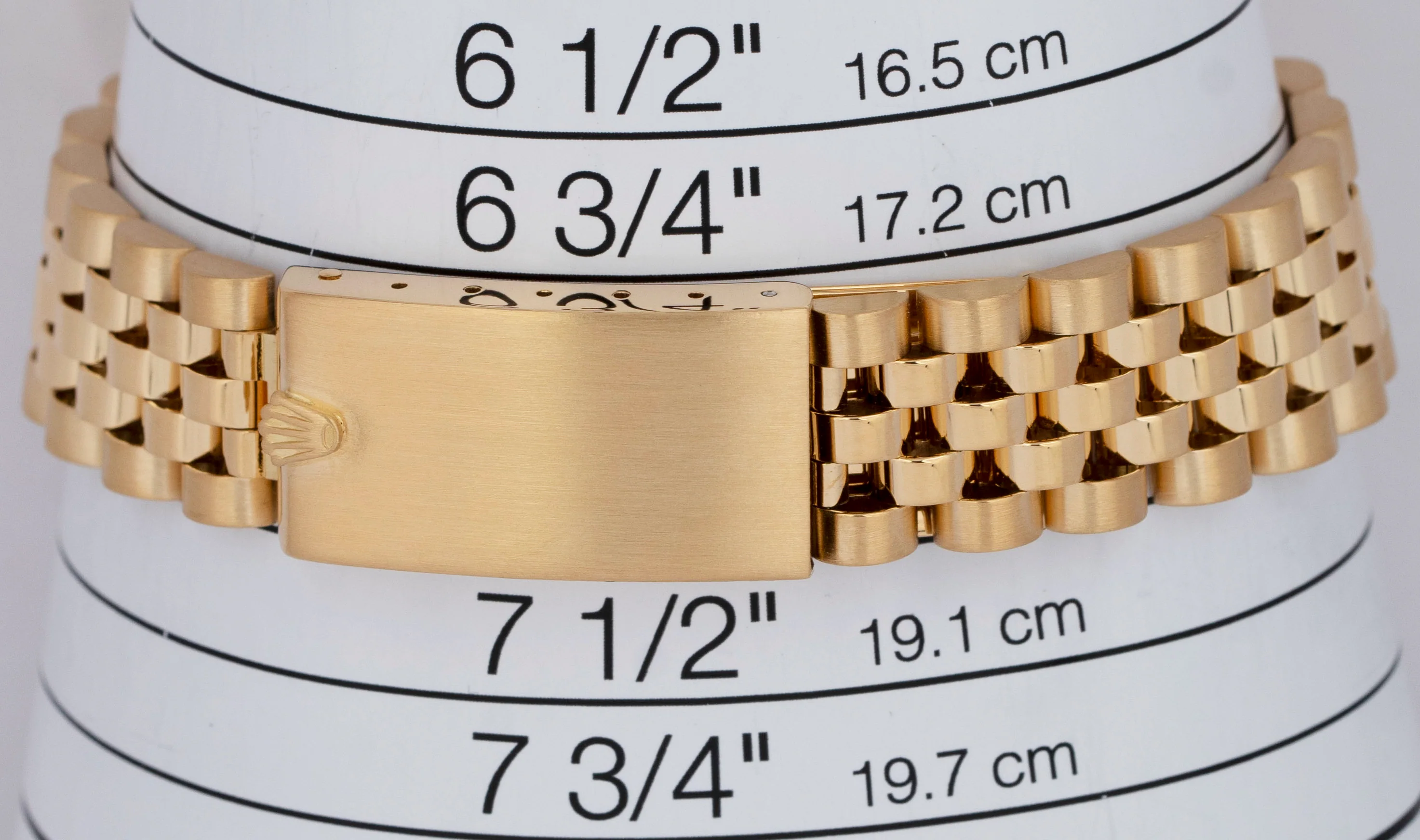 Rolex DateJust President 31mm Champagne 18K Yellow Gold Fluted 68278 Watch - Image 9