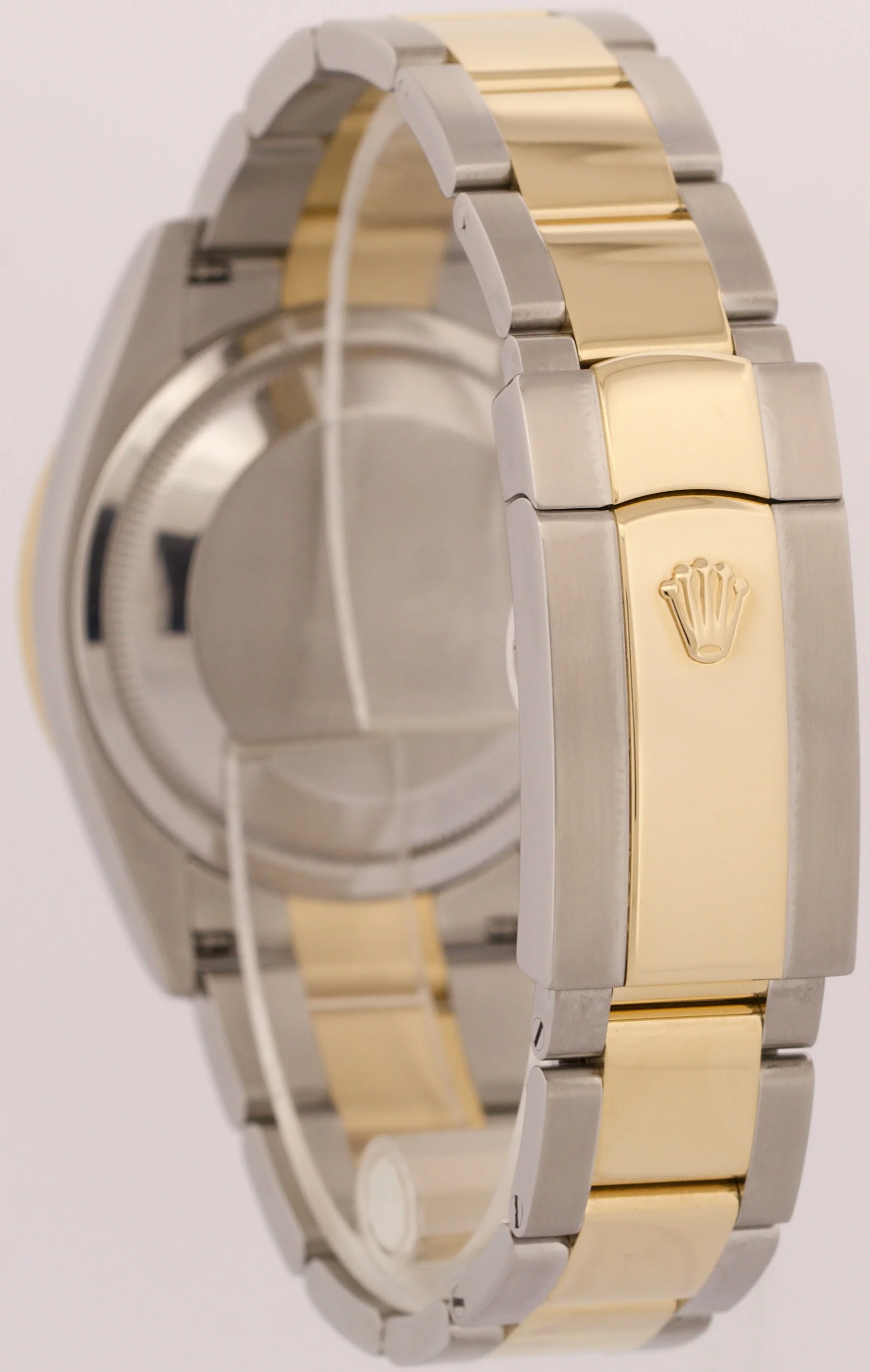MINT Rolex DateJust WHITE ROMAN DIAMOND 36mm 18K Yellow Gold Oyster Steel 126203 - Image 5