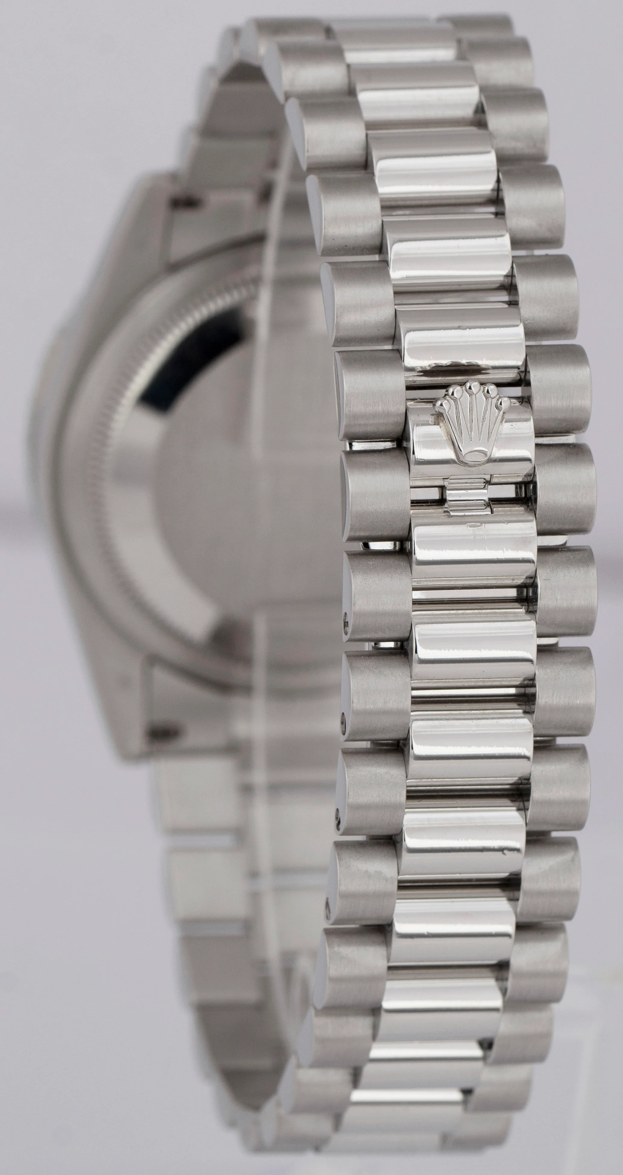 MINT Rolex Day-Date Presidential 36mm Silver DIAMOND 950 Platinum Watch 118206 - Image 5