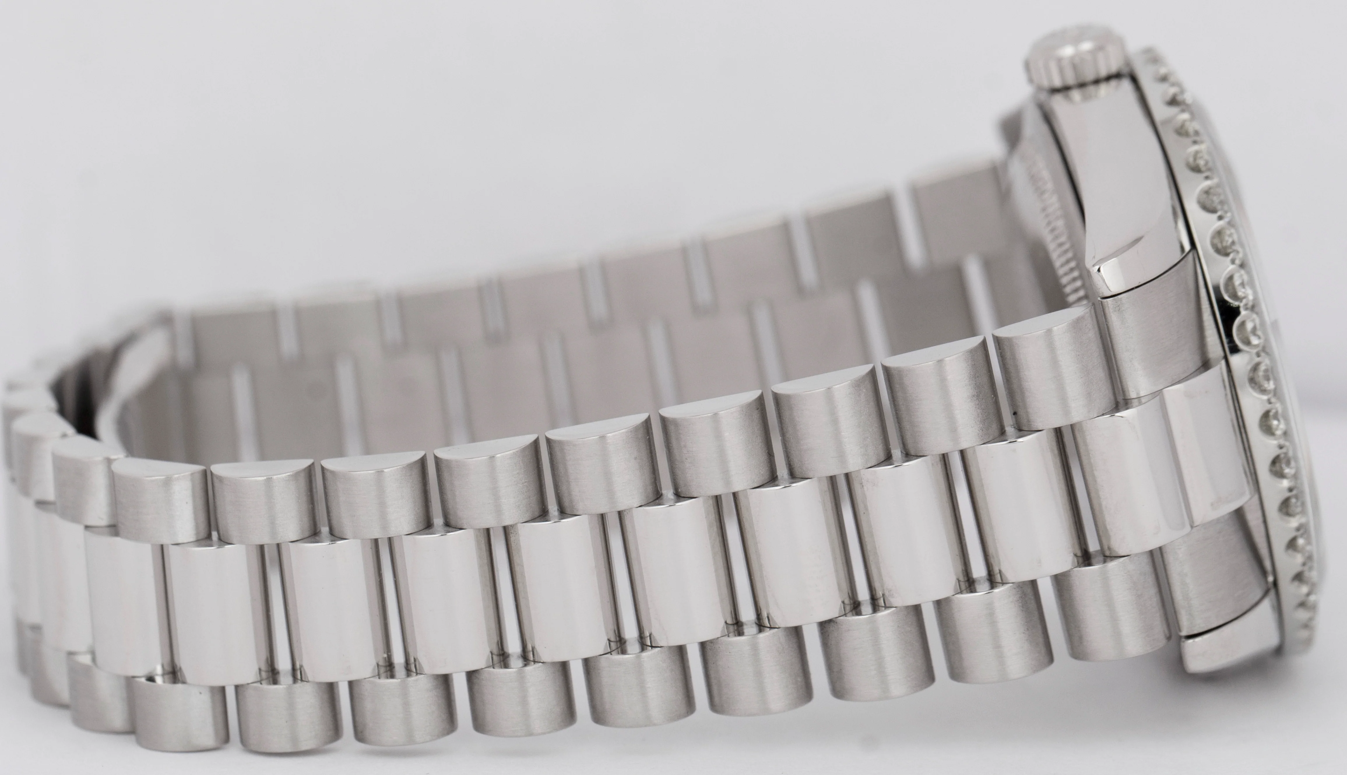 MINT Rolex Day-Date Presidential 36mm Silver DIAMOND 950 Platinum Watch 118206 - Image 7