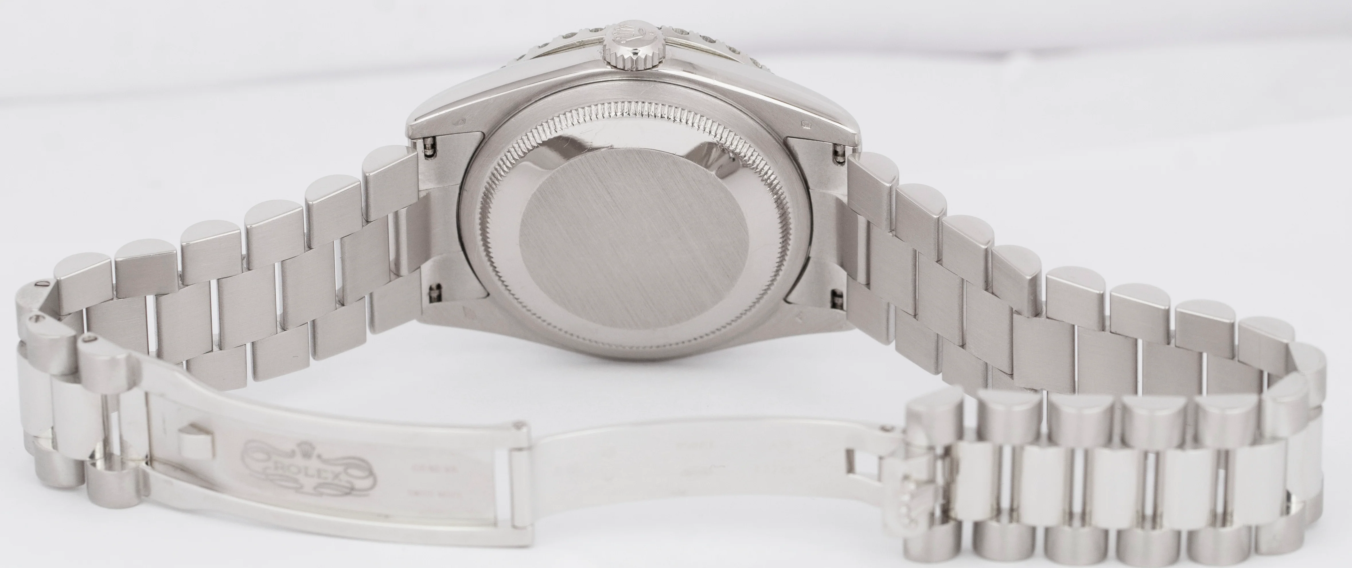 MINT Rolex Day-Date Presidential 36mm Silver DIAMOND 950 Platinum Watch 118206 - Image 8