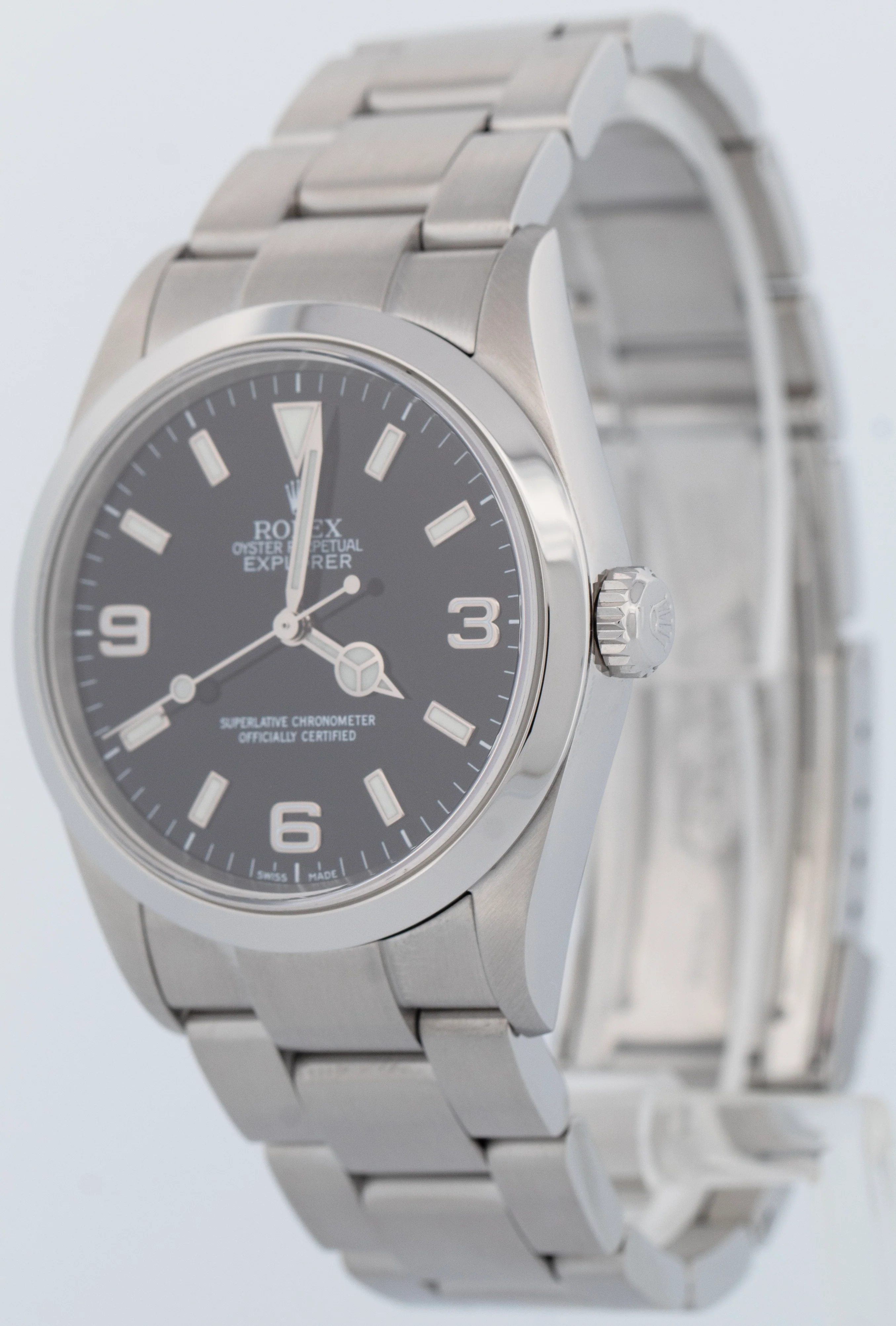 MINT Rolex Explorer I Black 36mm 3-6-9 Stainless Steel Automatic Watch 114270 - Image 2