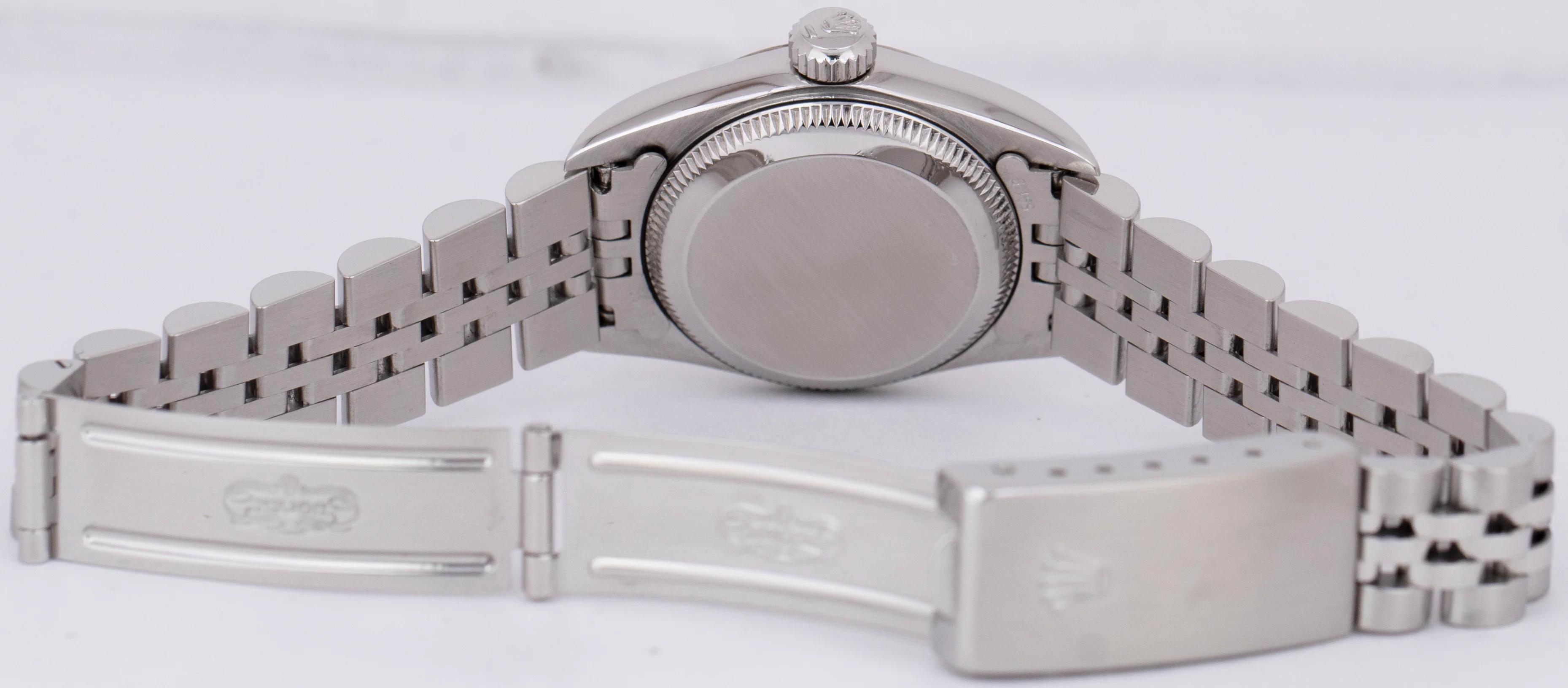 MINT Rolex Oyster Perpetual 24mm MOP DIAMOND Steel 18K Gold Jubilee Watch 67194 - Image 8