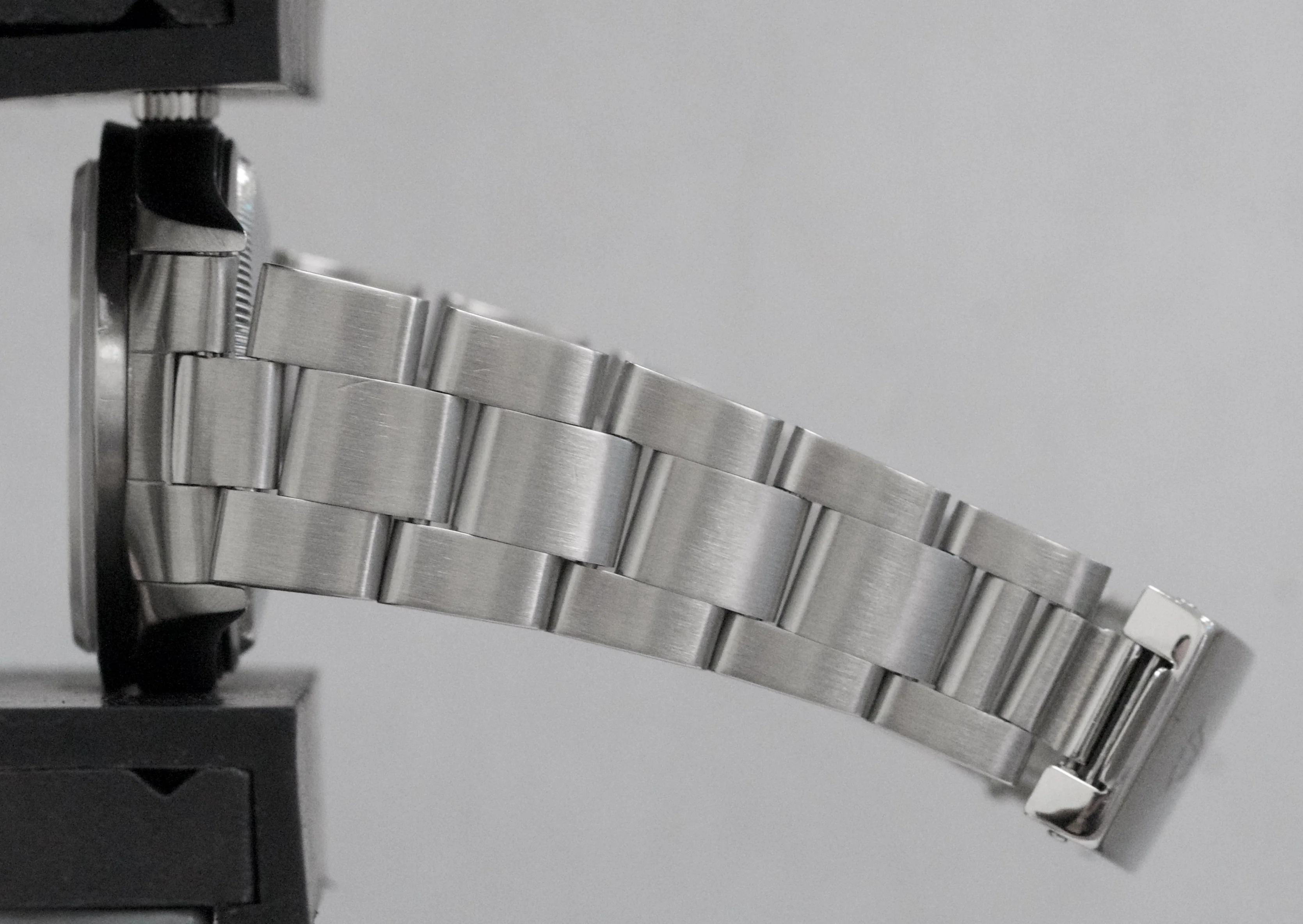 MINT Rolex Oyster Perpetual Air-King BLACK Steel NO-HOLES 34mm Watch 14010 M - Image 10