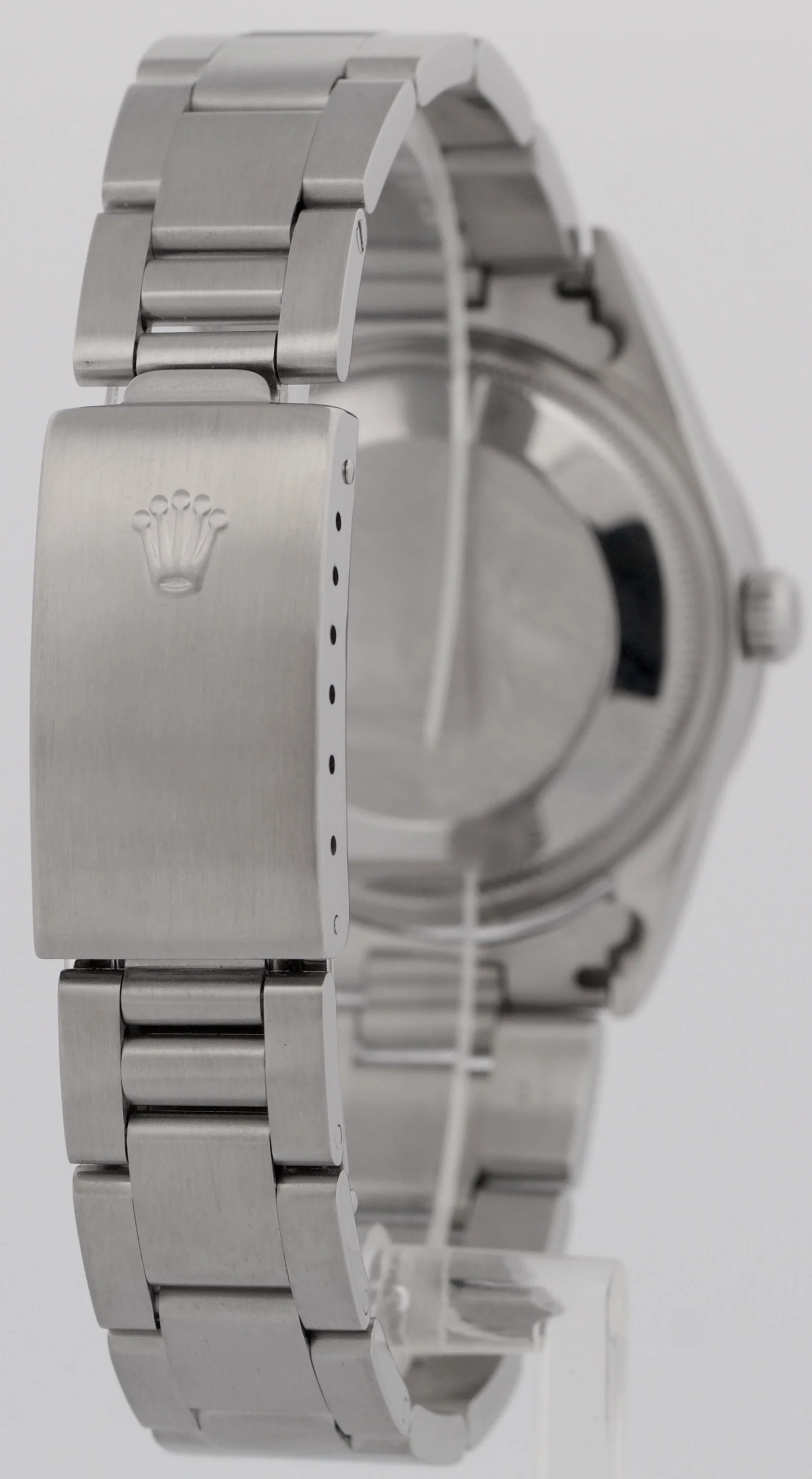 MINT Rolex Oyster Perpetual Air-King BLACK Steel NO-HOLES 34mm Watch 14010 M - Image 6