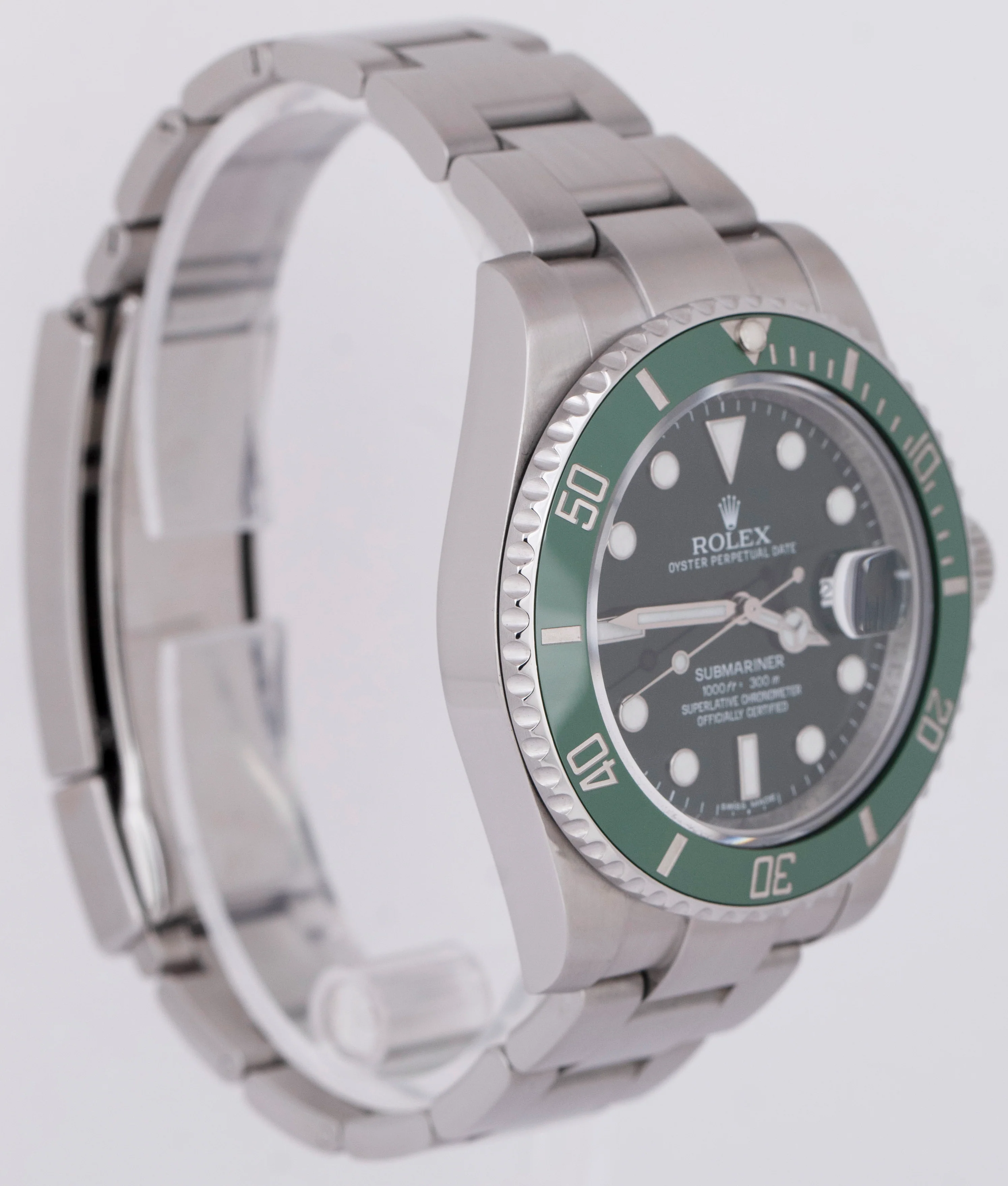Rolex Submariner Date HULK 116610 LV Green Ceramic 40mm Stainless Steel Watch - Image 4