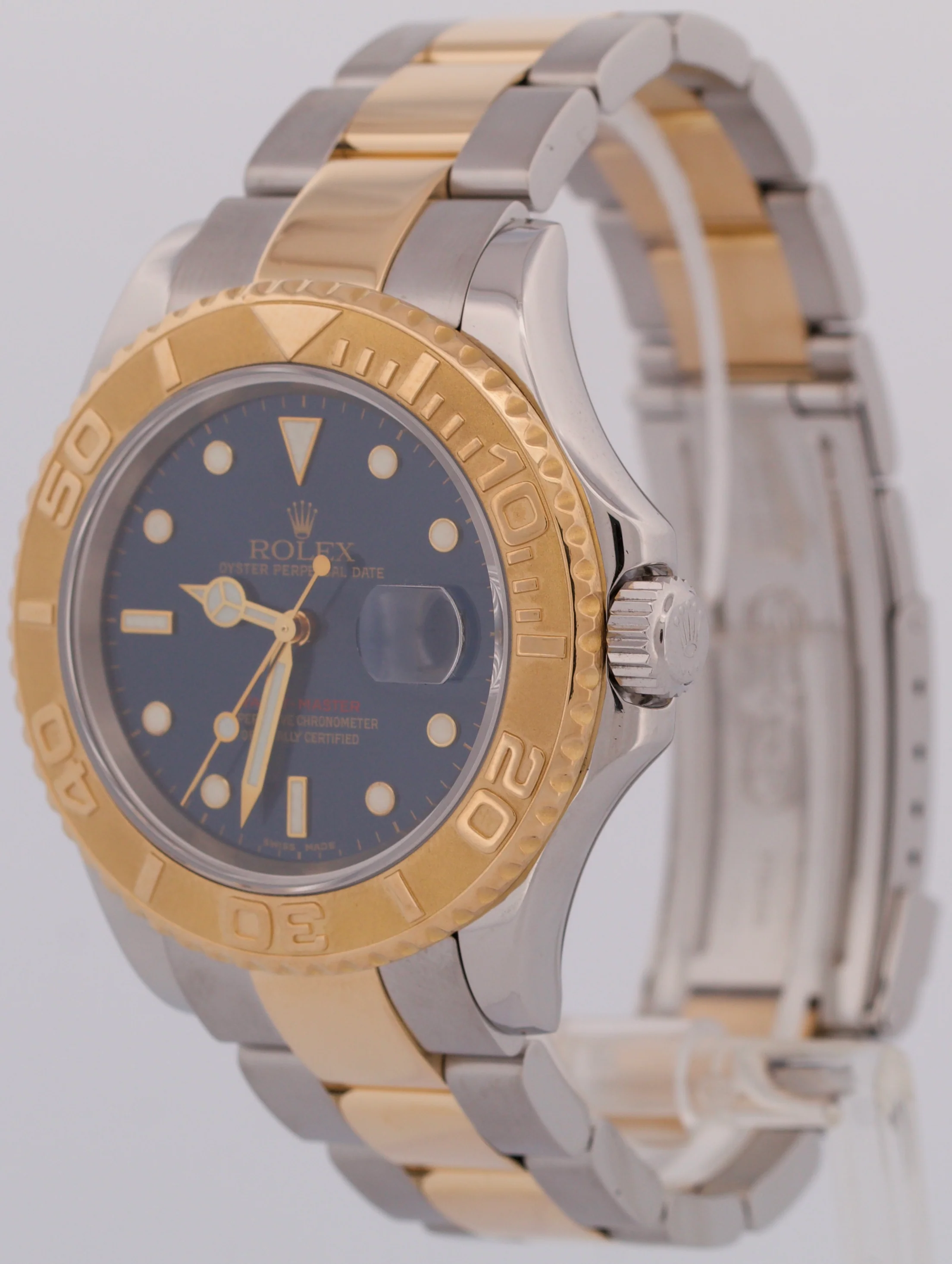 MINT Rolex Yacht-Master 40mm BLUE 18K Two-Tone 18K Yellow Gold Steel 16623 Watch - Image 3