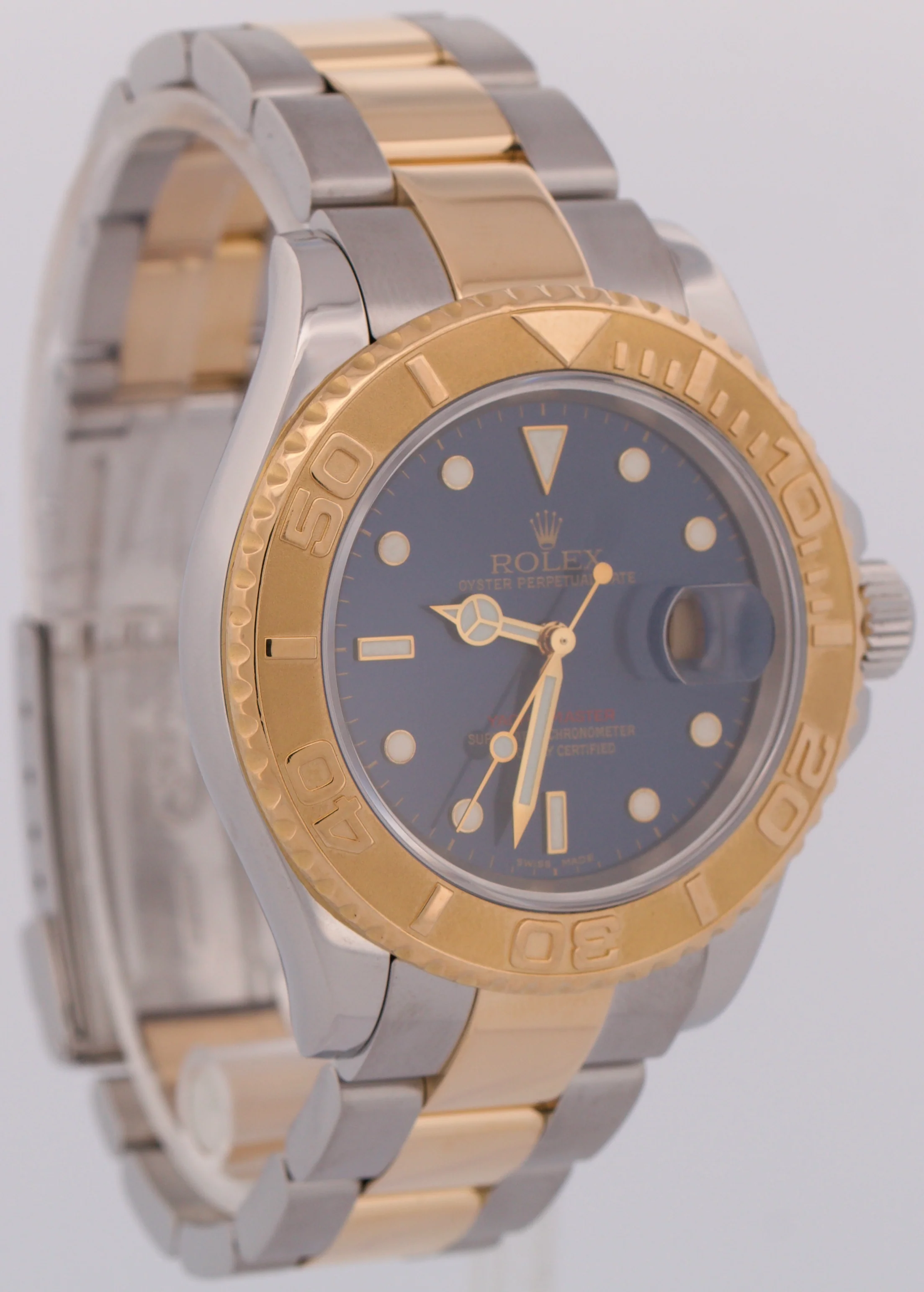 MINT Rolex Yacht-Master 40mm BLUE 18K Two-Tone 18K Yellow Gold Steel 16623 Watch - Image 4
