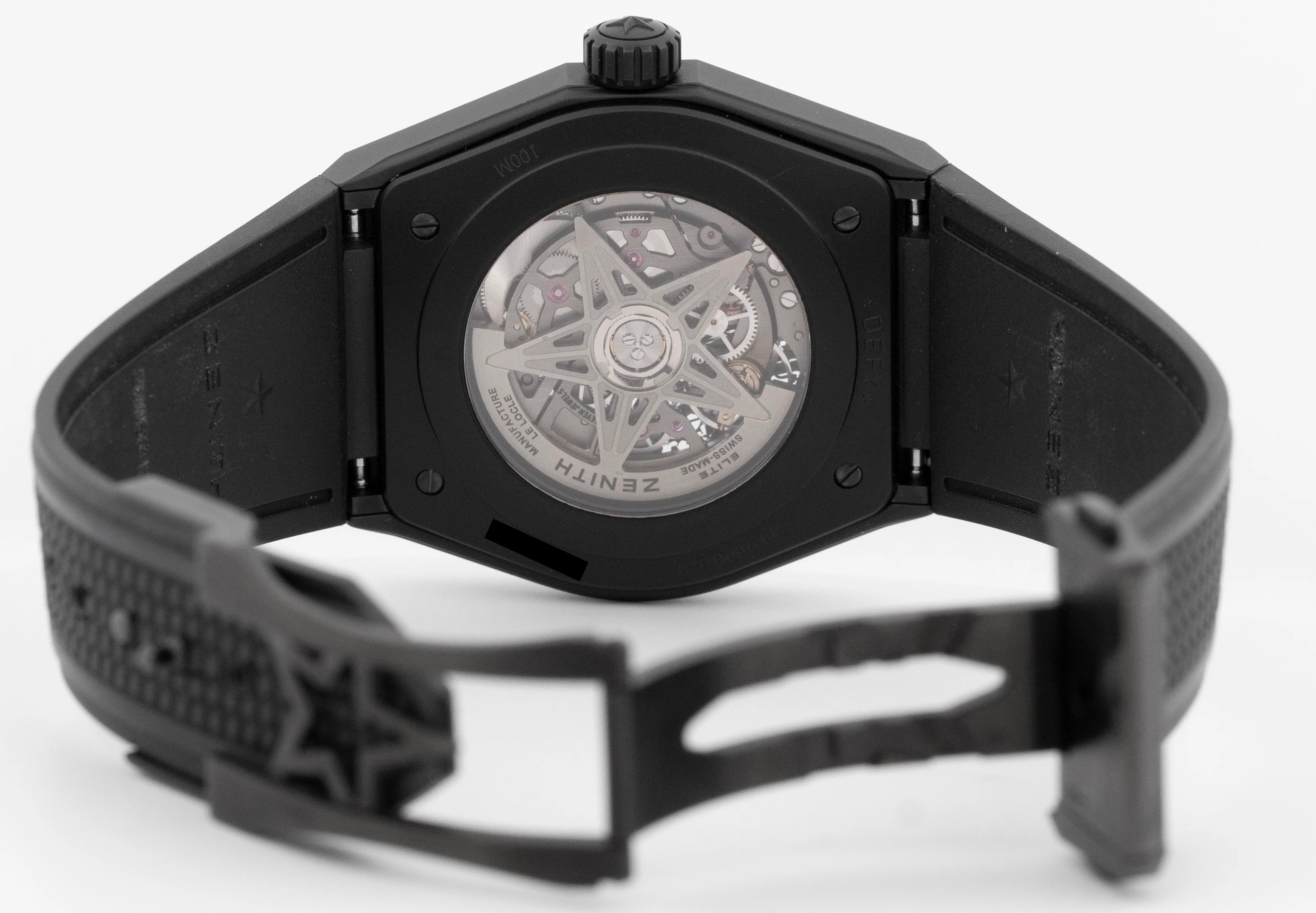 MINT Zenith Defy Classic Black Ceramic Skeleton 41mm Watch 49.9000.670/77.R782 - Image 6