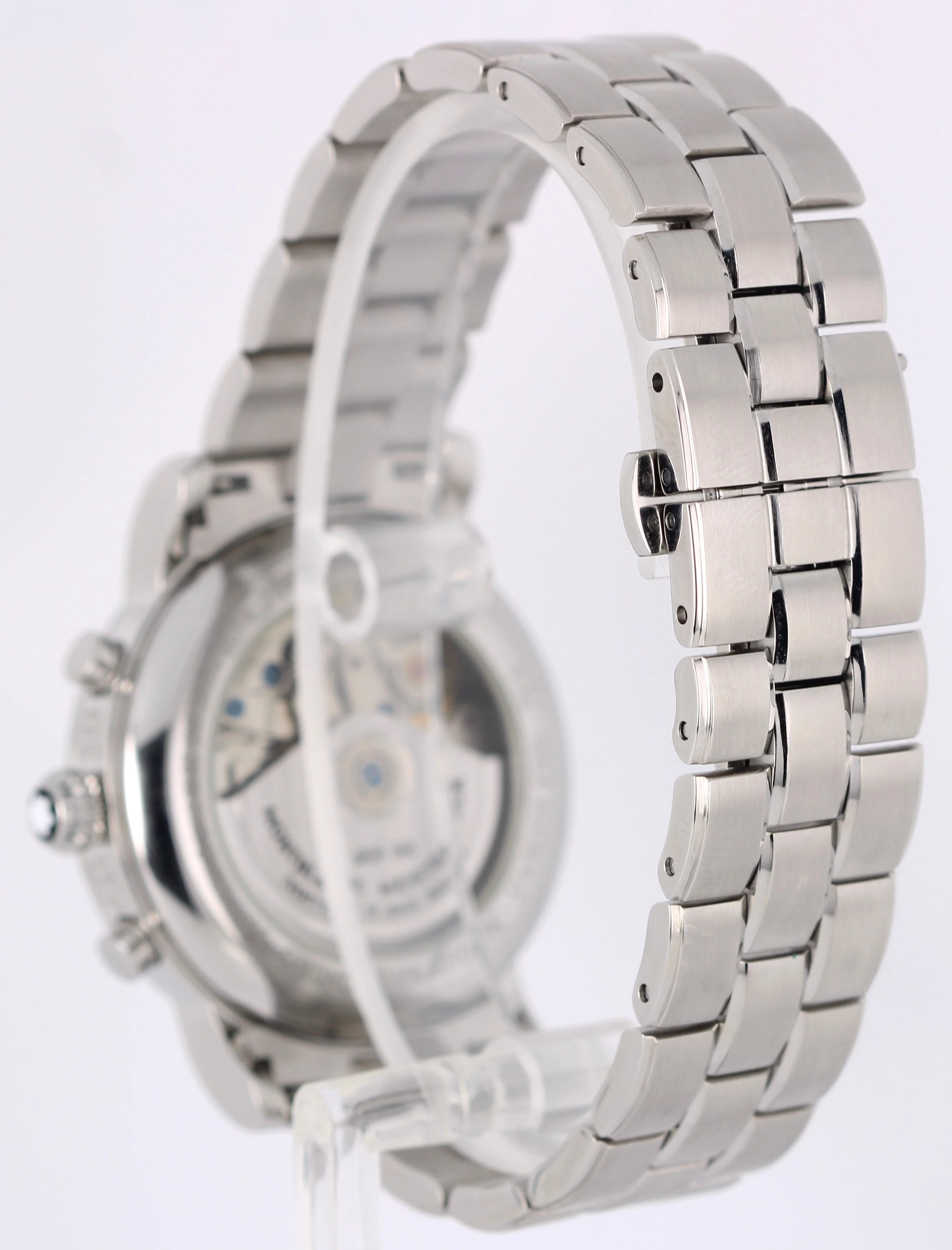 Montblanc Star Meisterstuck Day Date Chronograph Silver 38mm 7016 Watch BOX - Image 6