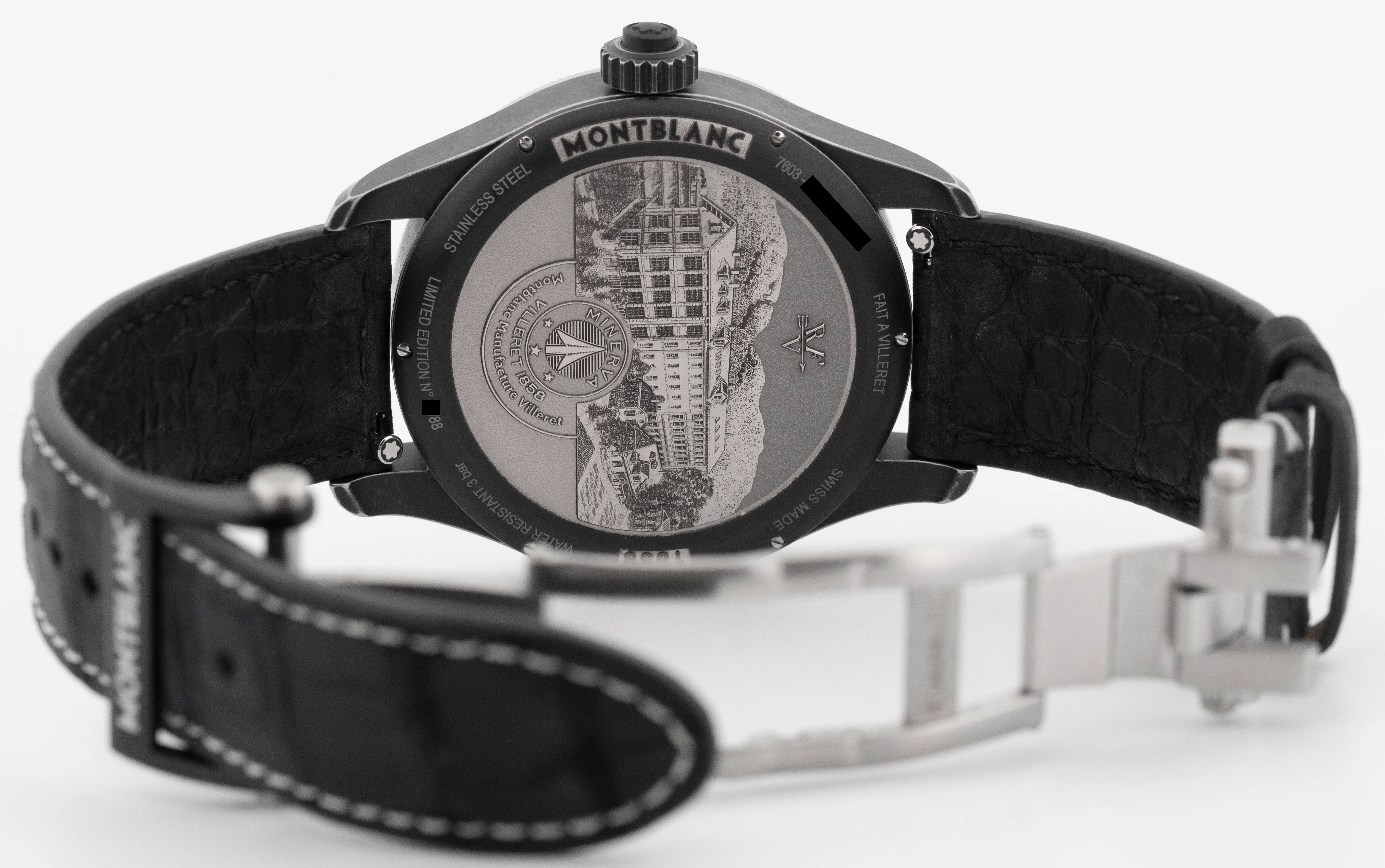 Montblanc 1858 Unveiled Secret Minerva Skeleton Monopusher Chronograph 131155 - Image 6