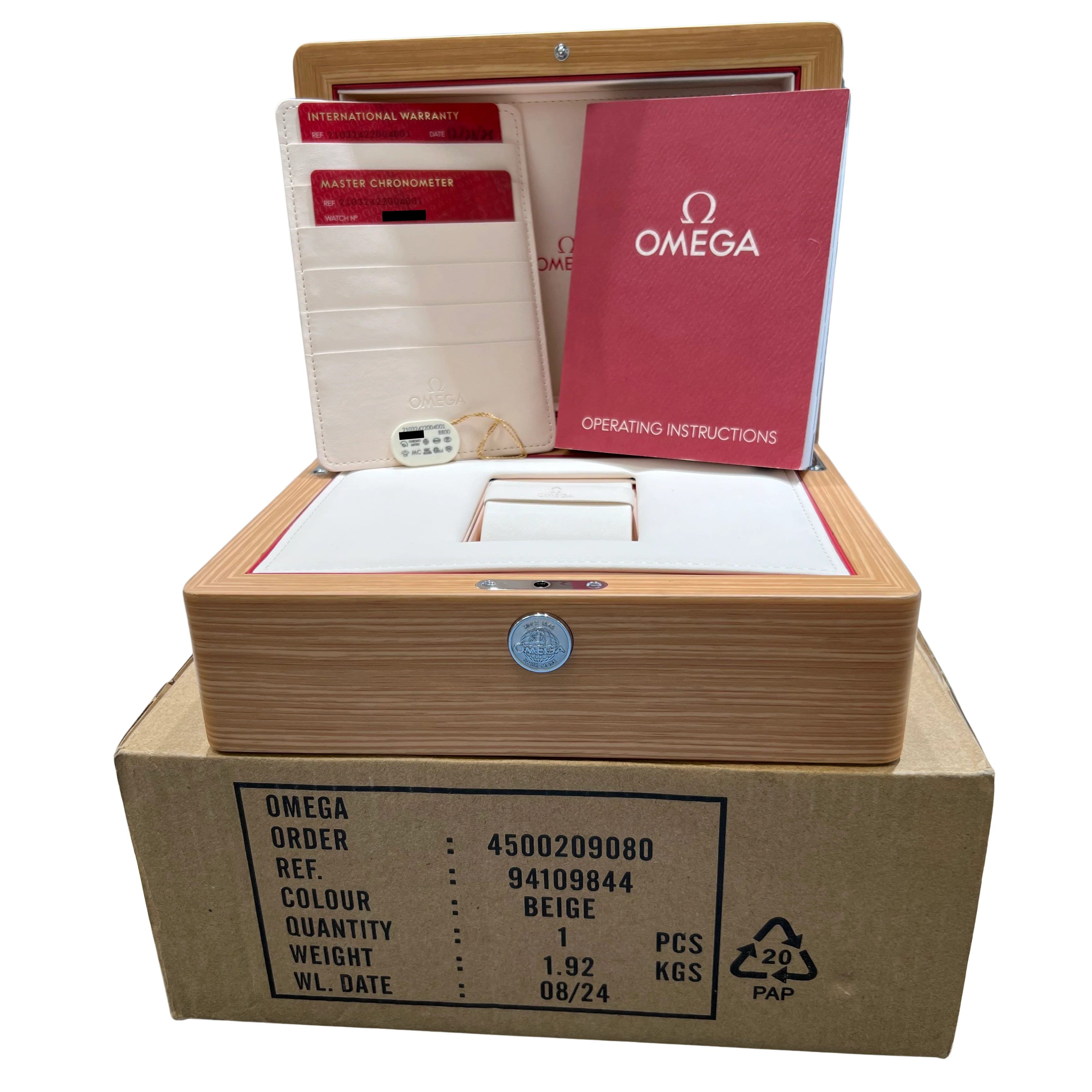 NEW 2025 Omega Seamaster 300 Co-Axial PAPERS 42mm White 210.32.42.20.04.001 BOX - Image 2