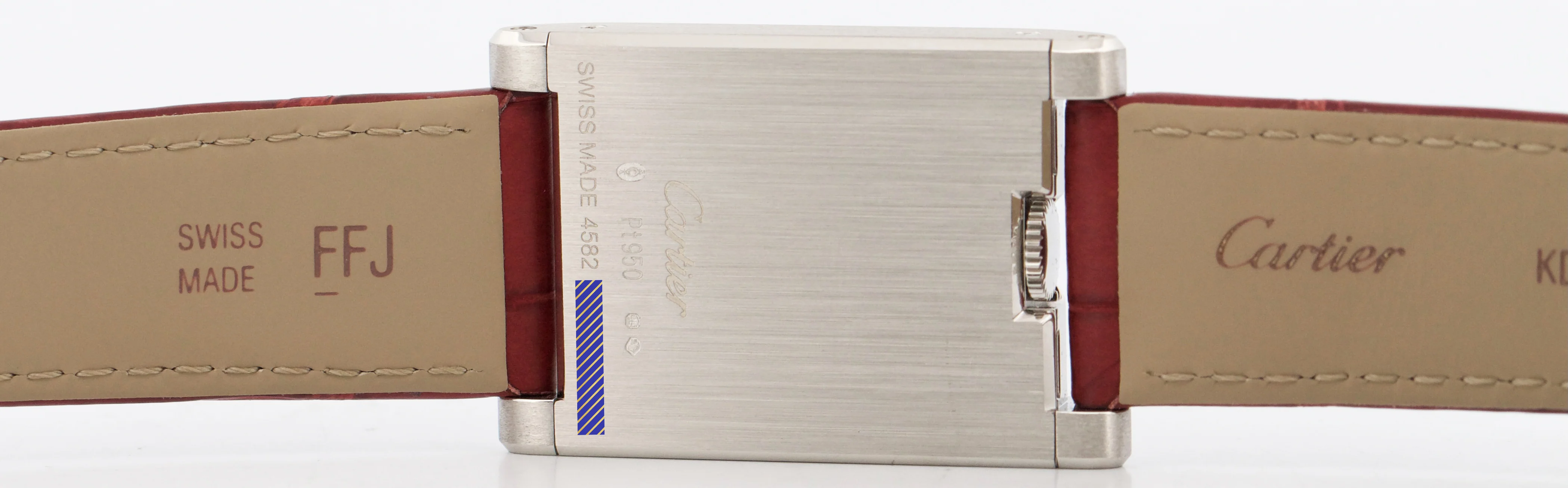 NEW 2025 PAPERS Cartier Tank à Guichets PLATINUM Manual 25mm WGTA0236 4582 BOX - Image 9