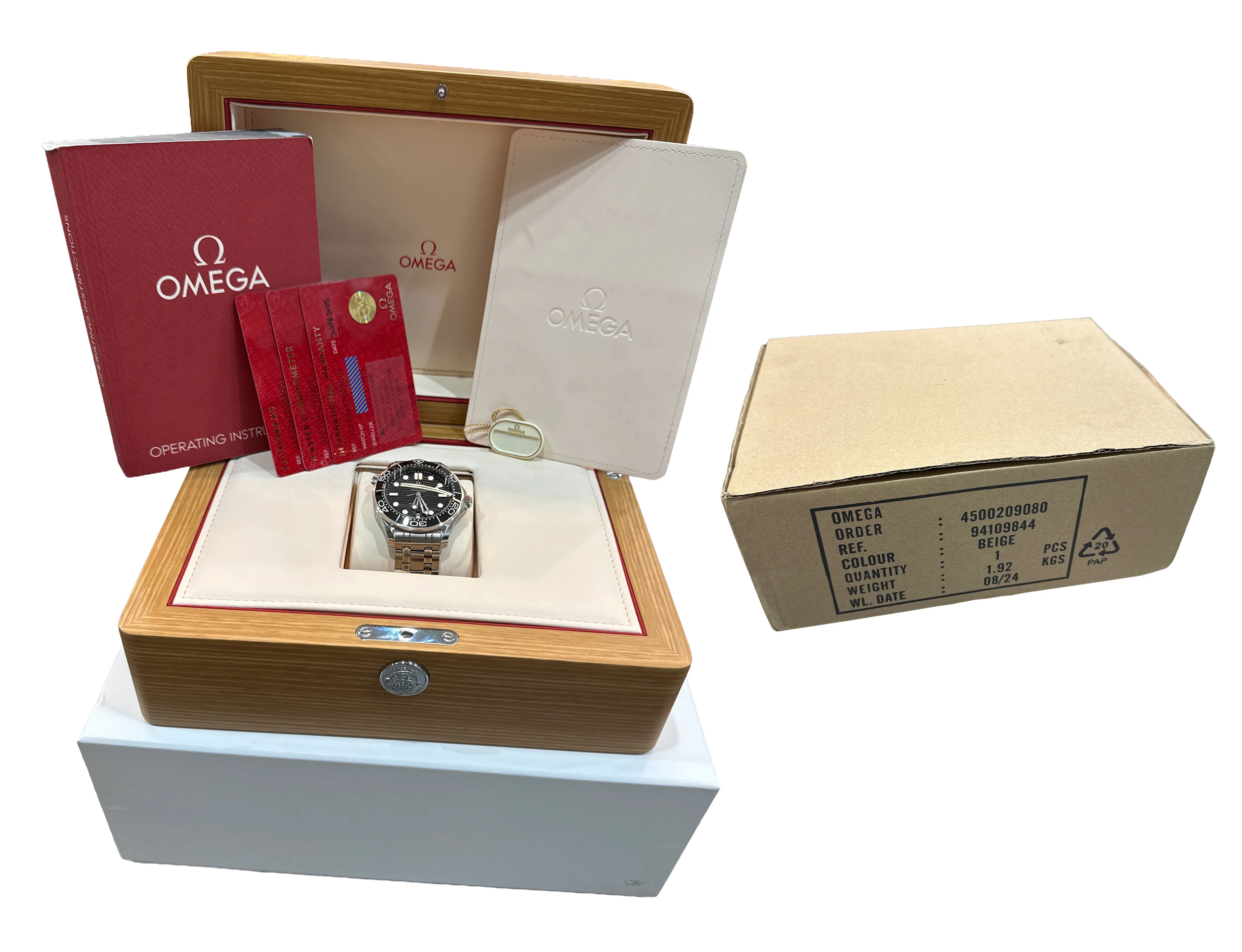 NEW 2025 PAPERS Omega Seamaster Diver 42mm BLACK WAVE 210.30.42.20.01.001 BOX - Image 2