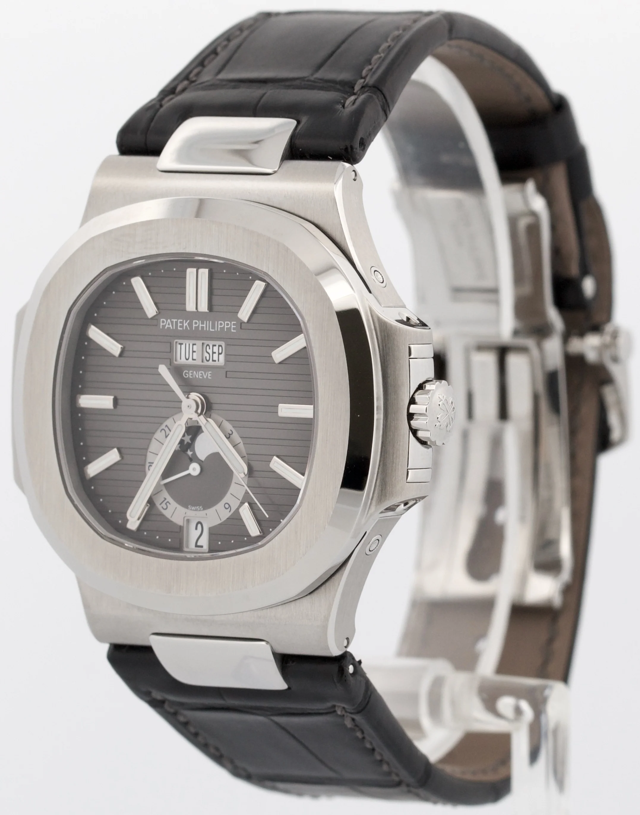NEW 2025 PAPERS Patek Philippe Nautilus Moonphase Steel 40.5mm 5726A-001 BOX - Image 3
