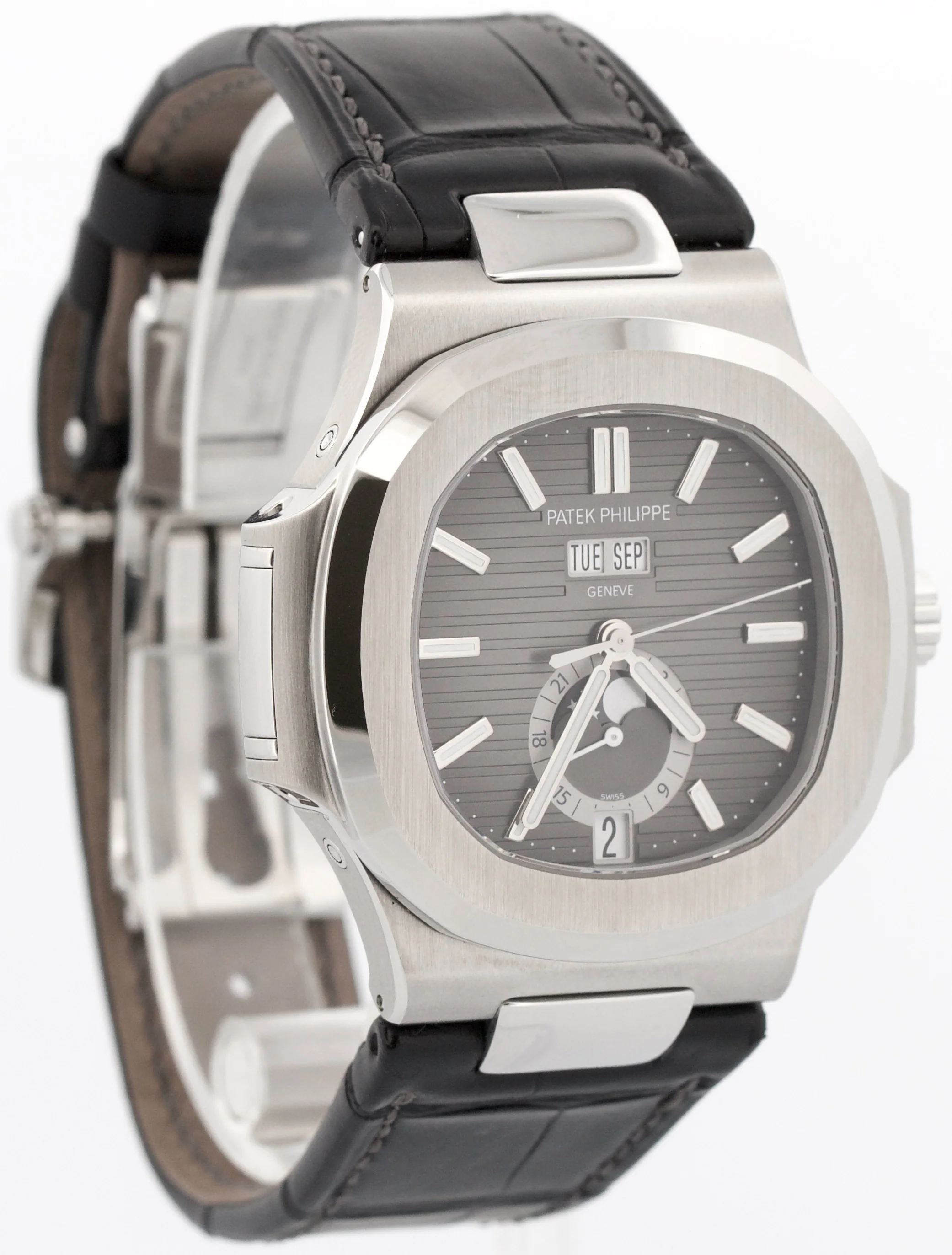 NEW 2025 PAPERS Patek Philippe Nautilus Moonphase Steel 40.5mm 5726A-001 BOX - Image 4