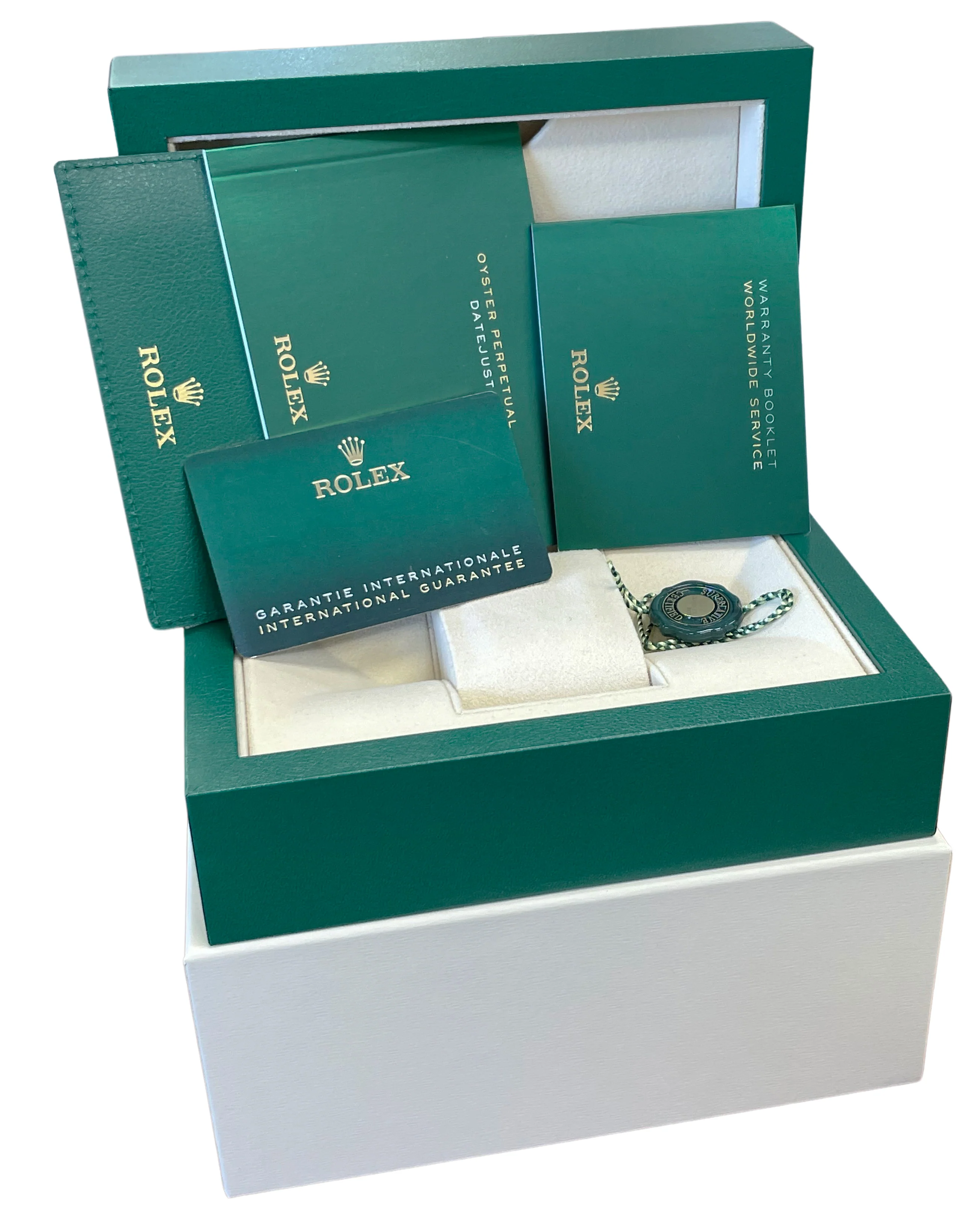 NEW 2025 PAPERS Rolex DateJust 41mm WIMBLEDON 18K Fluted JUBILEE 126334 BOX - Image 2