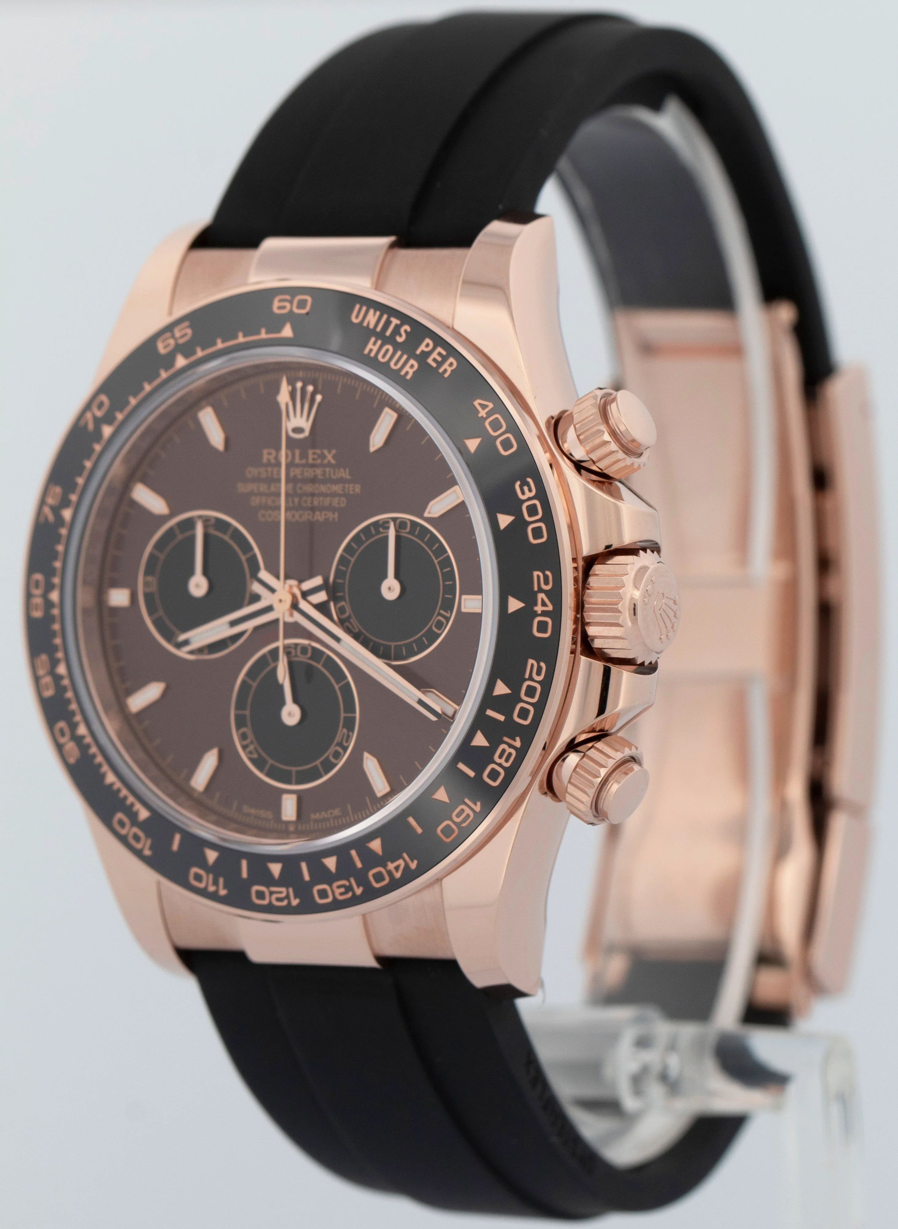 NEW 2025 PAPERS Rolex Daytona Cosmograph 18K Rose Chocolate Oysterflex 126515 - Image 3