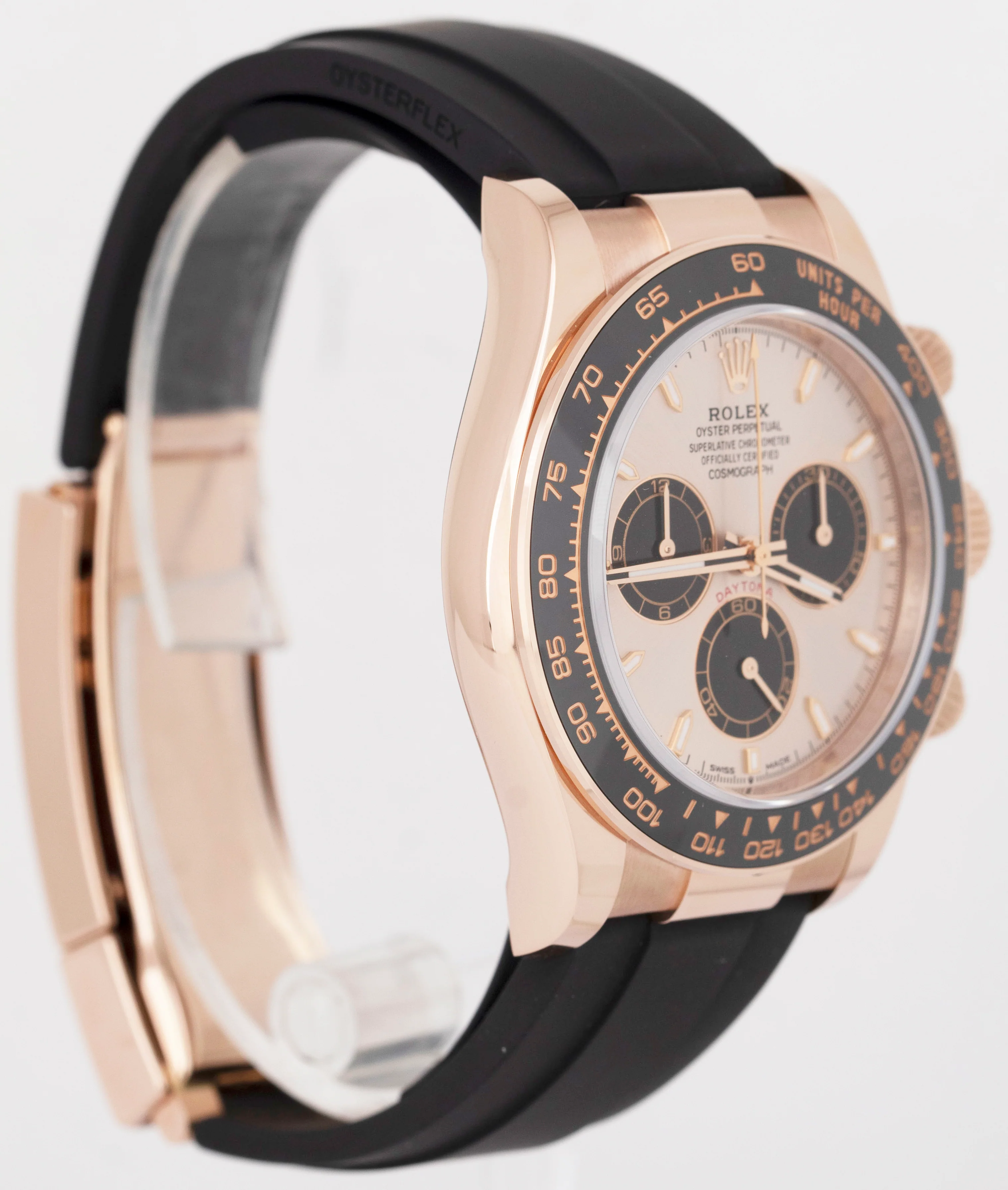 NEW 2025 PAPERS Rolex Daytona Cosmograph 18K Rose SUNDUST Oysterflex 126515 BOX - Image 4