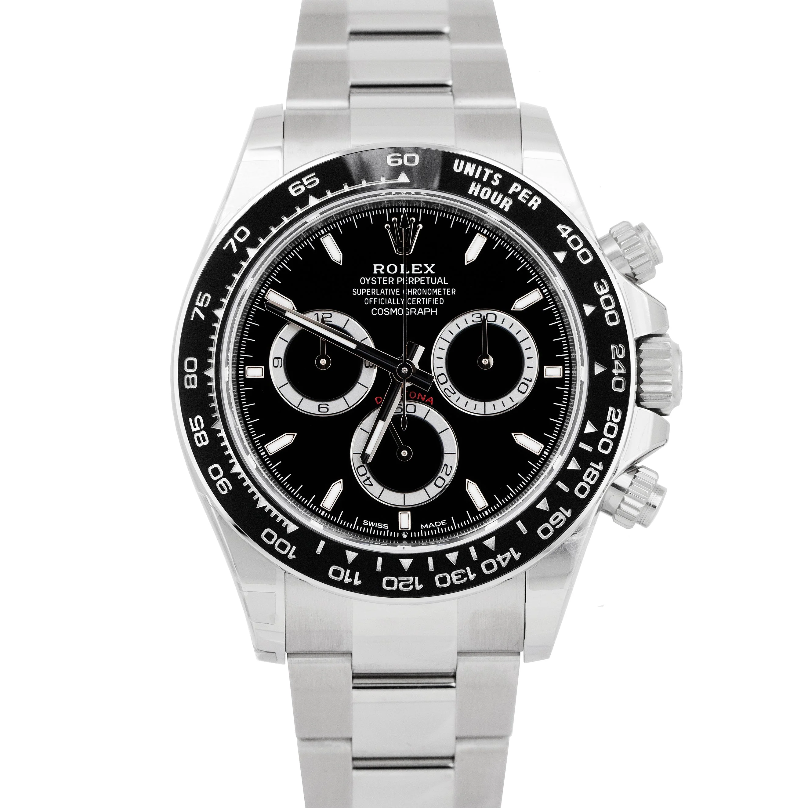 BRAND NEW PAPERS Rolex Daytona Cosmograph Black Steel 40mm Watch 126500 LN BOX