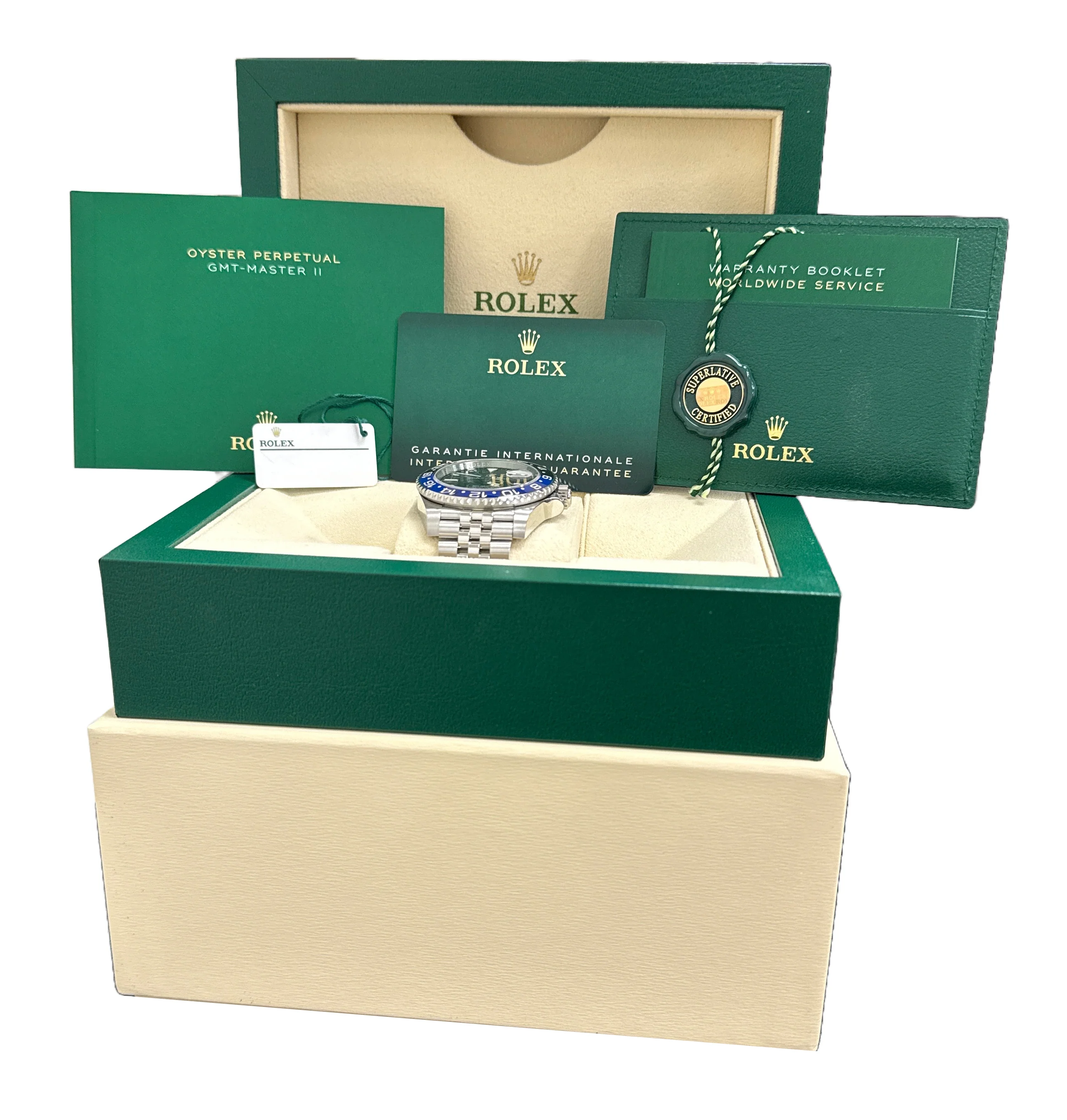 NEW 2025 PAPERS Rolex GMT-Master II BATMAN Jubilee 40mm Steel 126710 BLNR BOX - Image 2