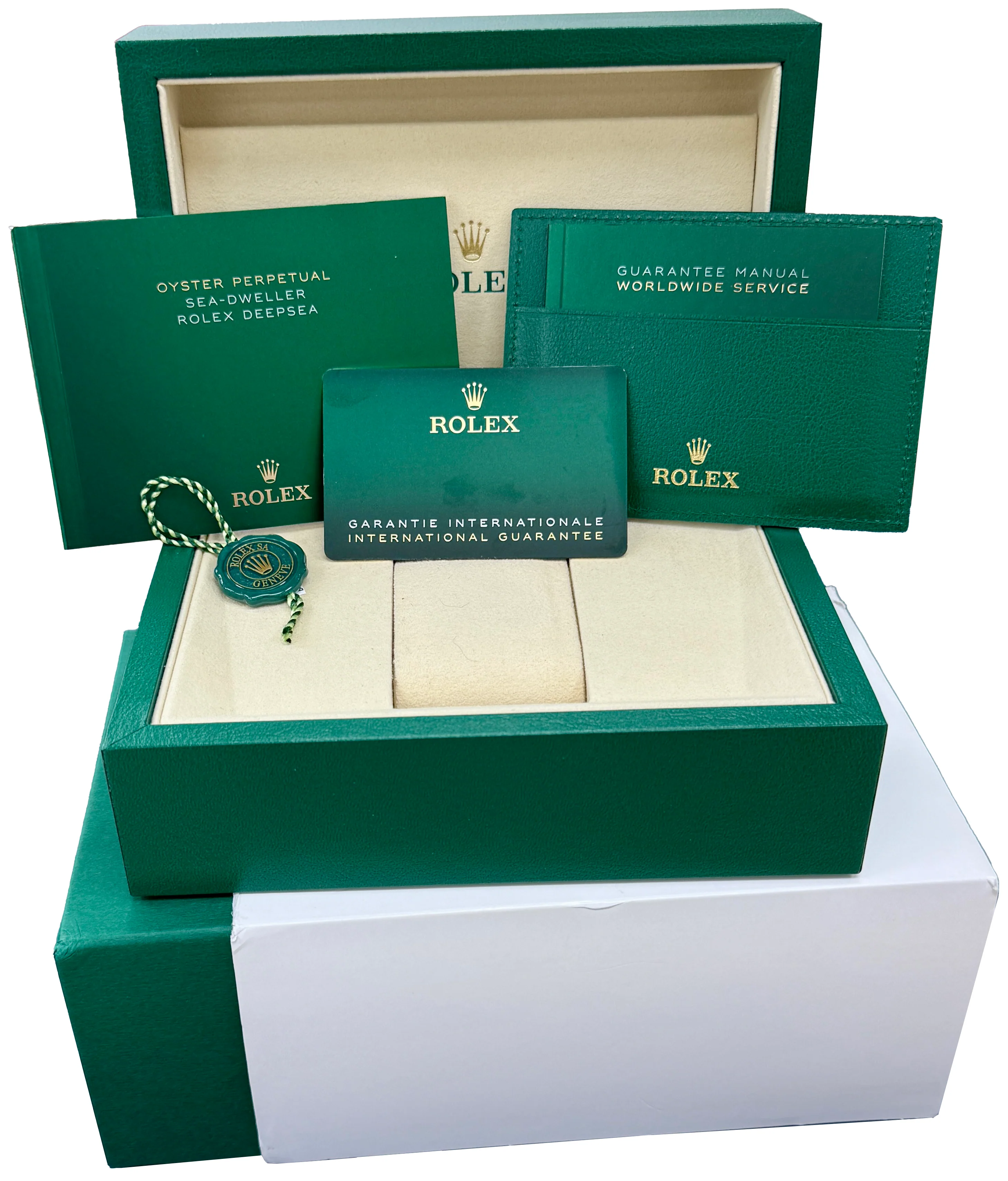 NEW 2025 PAPERS Rolex Sea-Dweller 43mm Two-Tone 18K Gold Steel Black 126603 BOX - Image 2