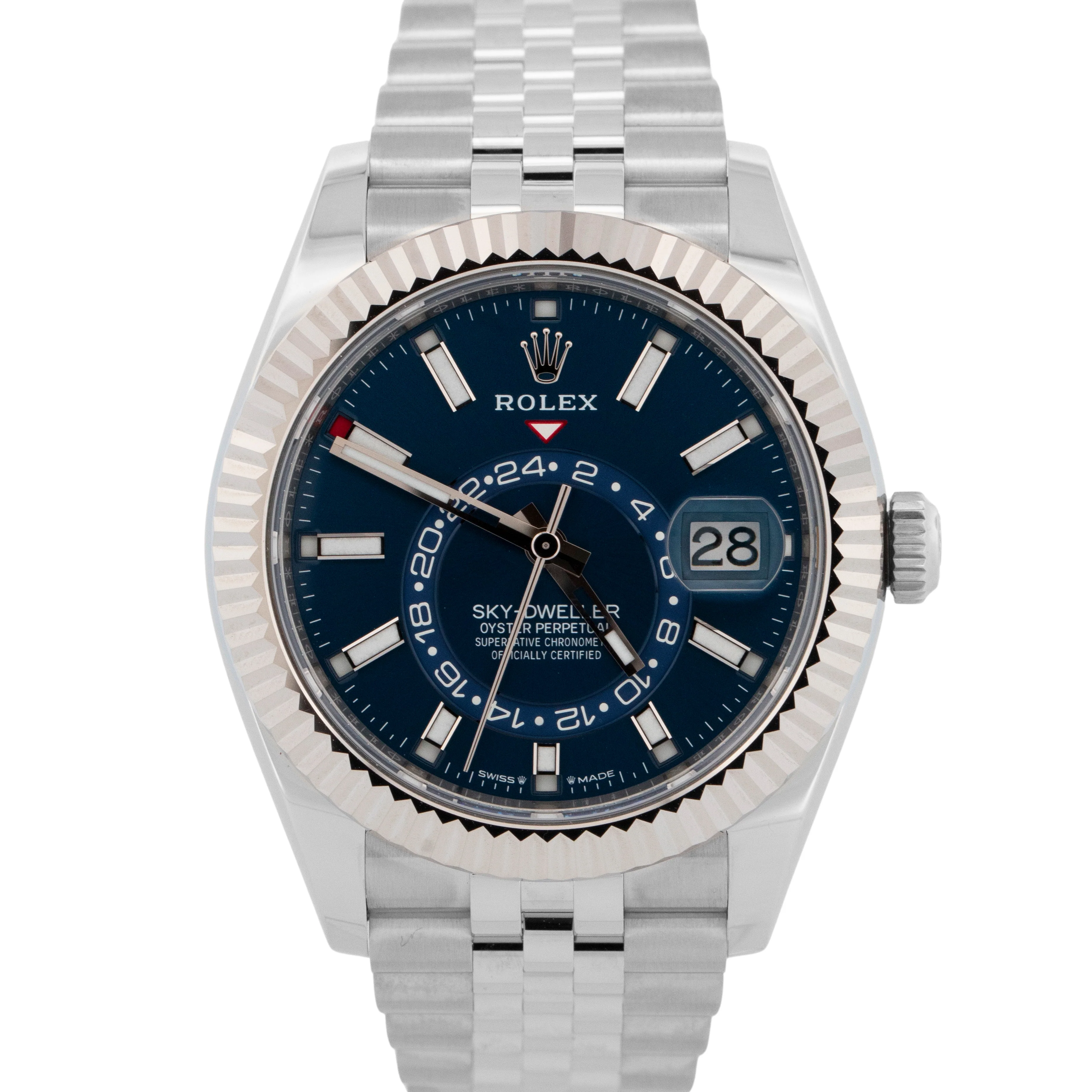 NEW DEC 2025 PAPERS Rolex Sky-Dweller BLUE 42mm Steel Jubilee Watch 336934 BOX