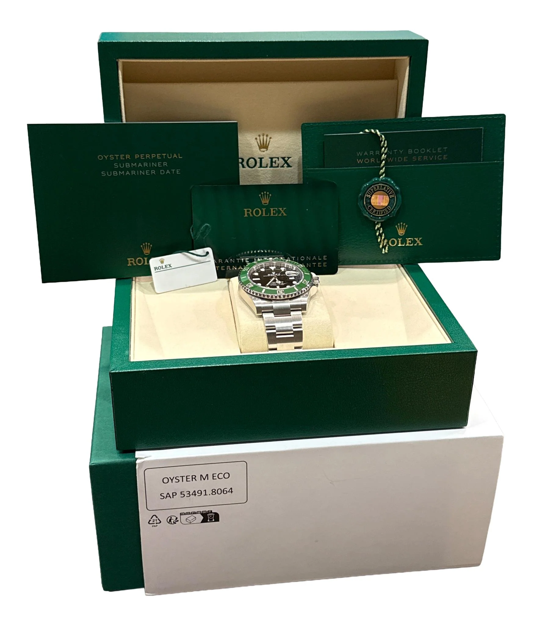 NEW 2025 PAPERS Rolex Submariner 41mm Date GREEN KERMIT Watch 126610 LV BOX - Image 2