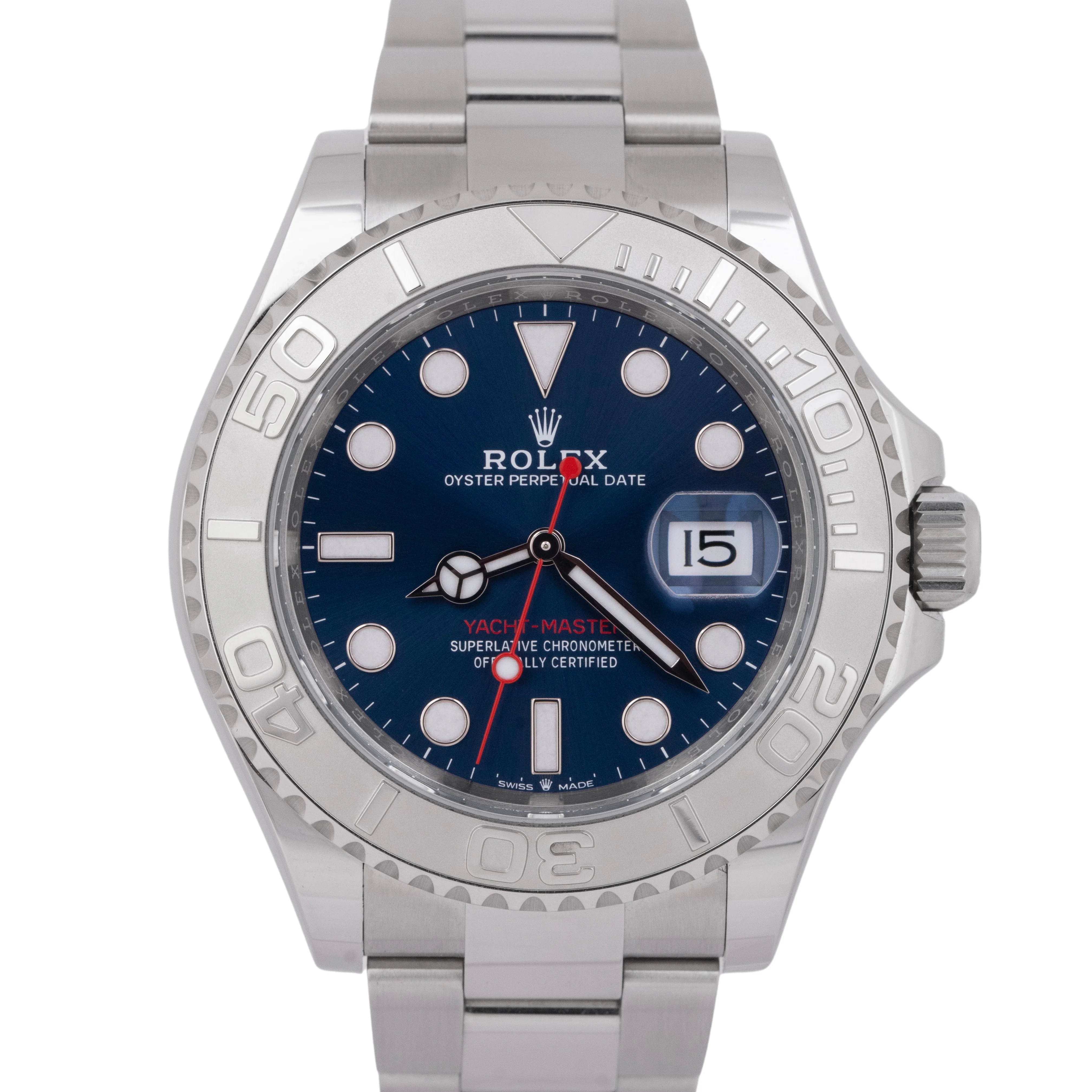 NEW 2025 PAPERS Rolex Yacht-Master 40mm BLUE Stainless Steel Watch 126622 BOX