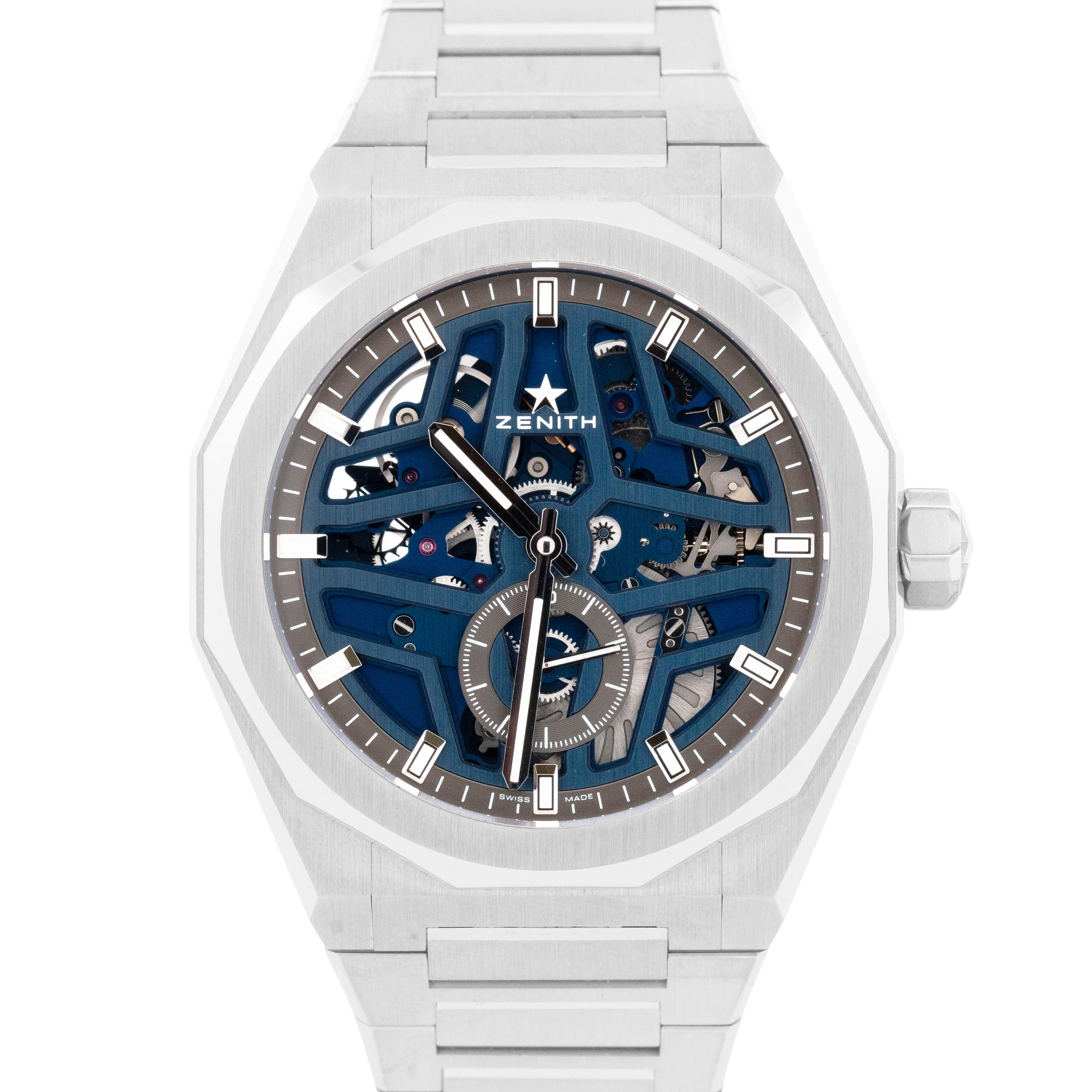 NEW 2025 UNWORN Zenith Defy Blue SKELETON Watch 03.9300.3620/79.I001 Watch BOX