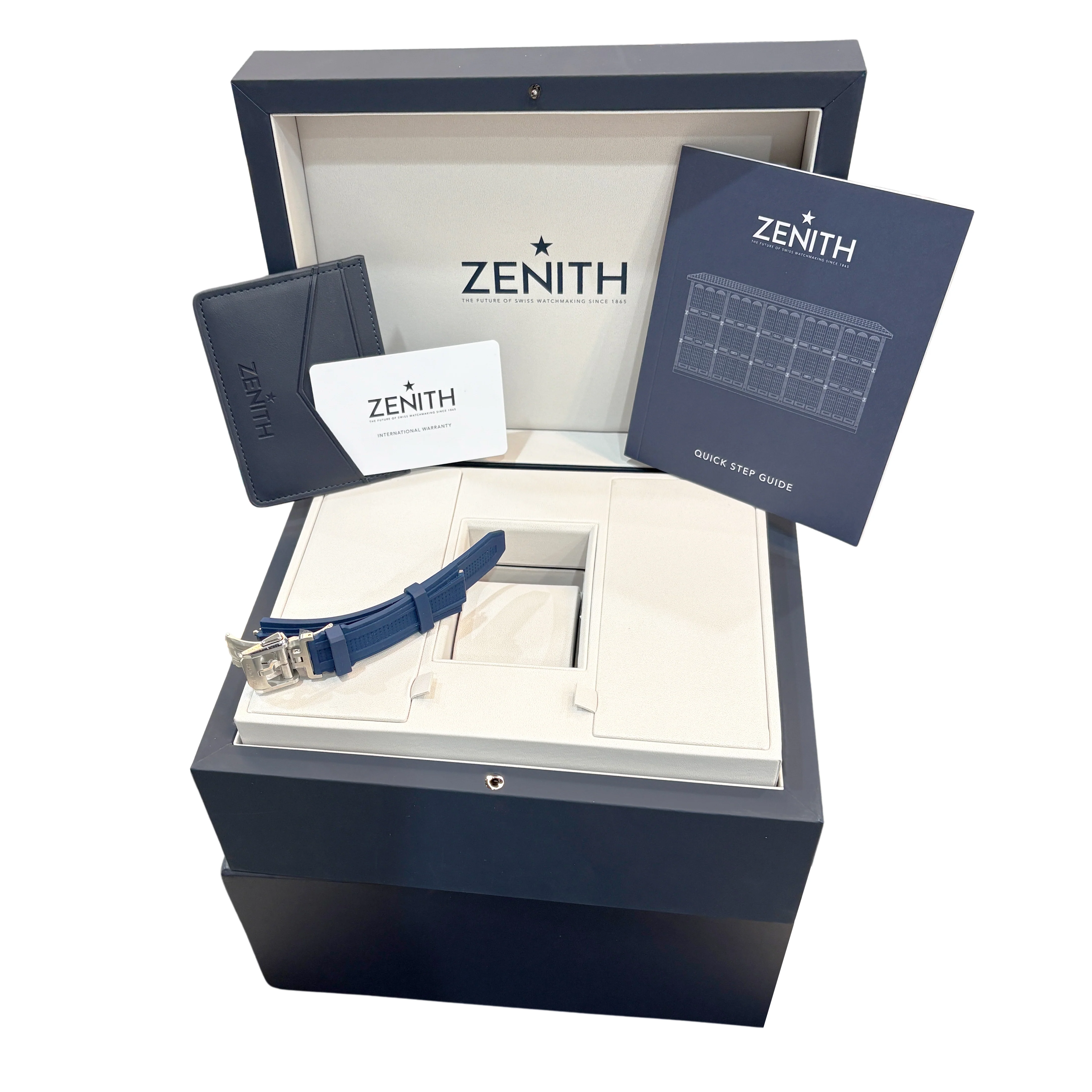 NEW 2025 UNWORN Zenith Defy Blue SKELETON Watch 03.9300.3620/79.I001 Watch BOX - Image 2