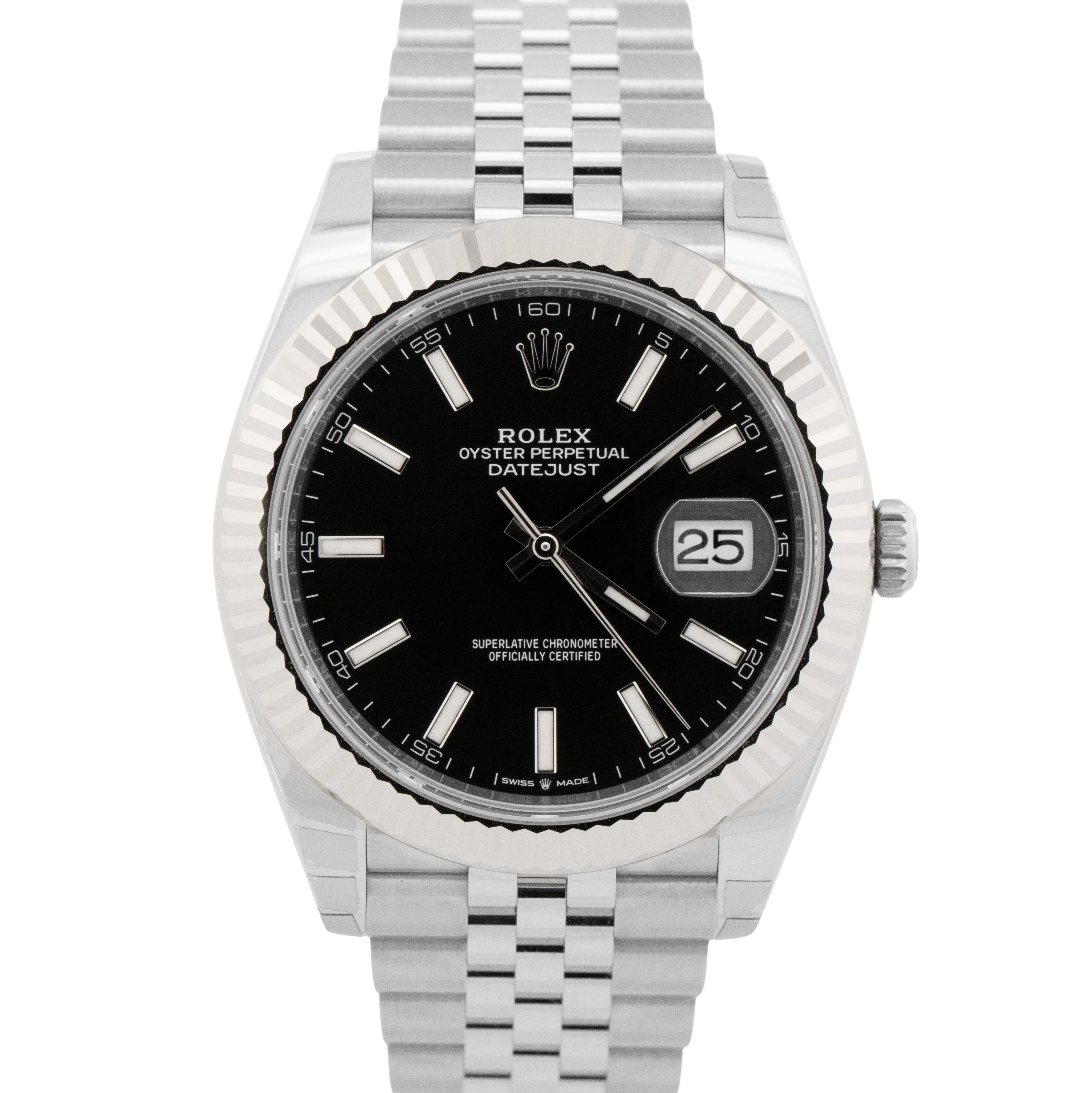 NEW 2026 PAPERS Rolex DateJust 41 Black 18K Gold Steel JUBILEE 41mm 126334 BOX