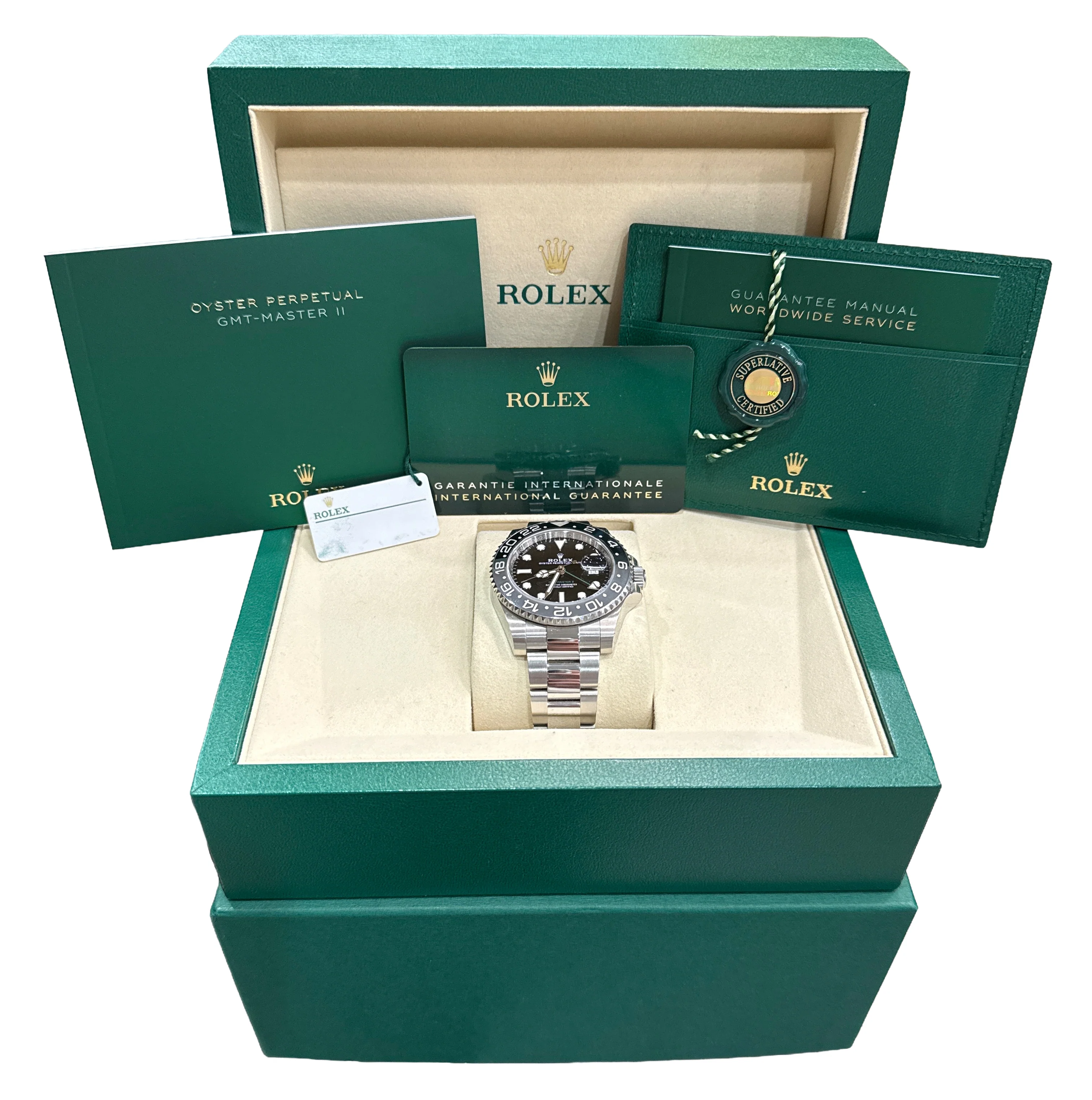 NEW 2026 PAPERS Rolex GMT-Master II BRUCE WAYNE 40mm OYSTER 126710 GRNR BOX - Image 2