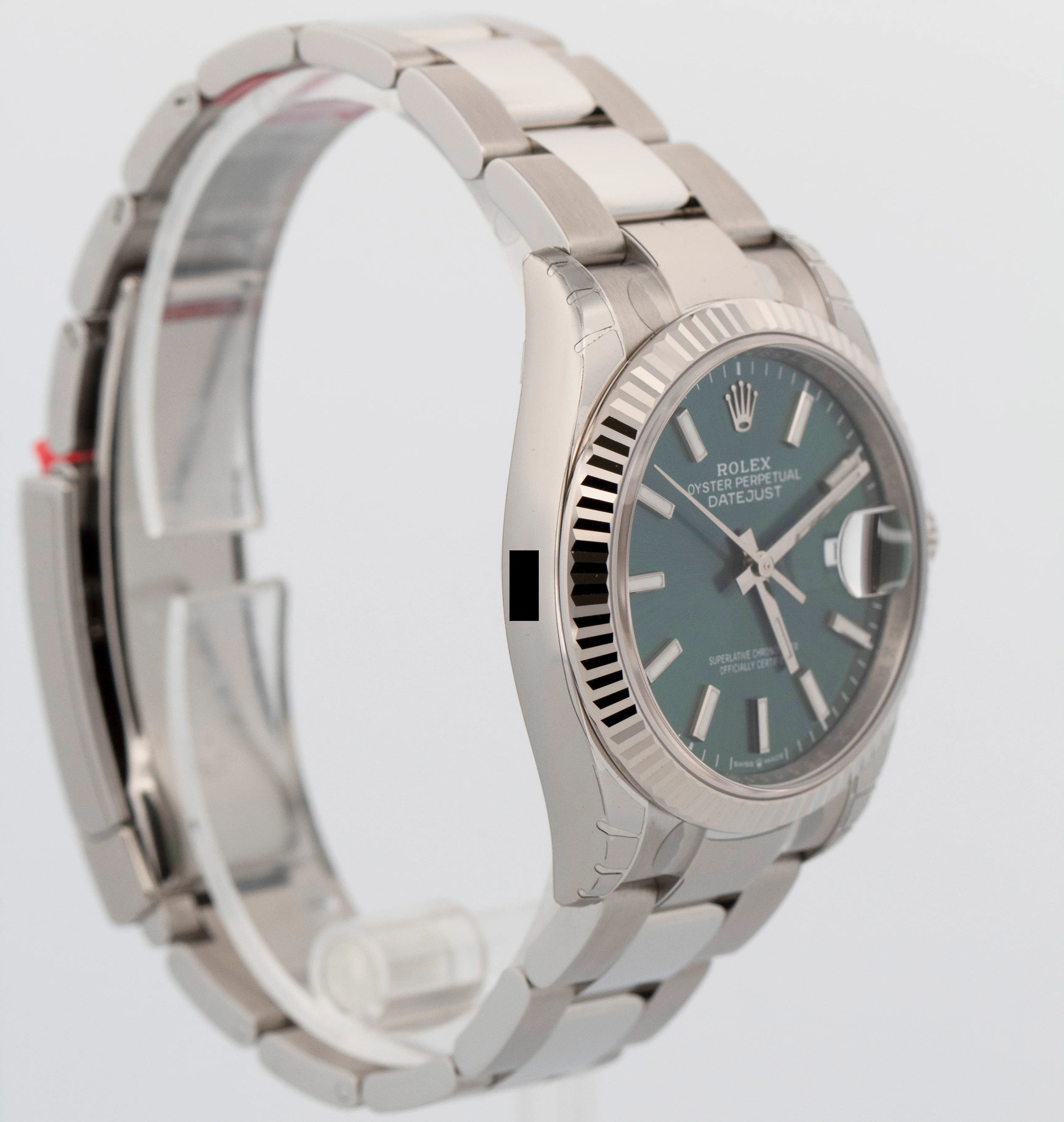 NEW 2026 STICKERED PAPERS Rolex DateJust 36 MINT GREEN Steel Watch 126234 BOX - Image 5