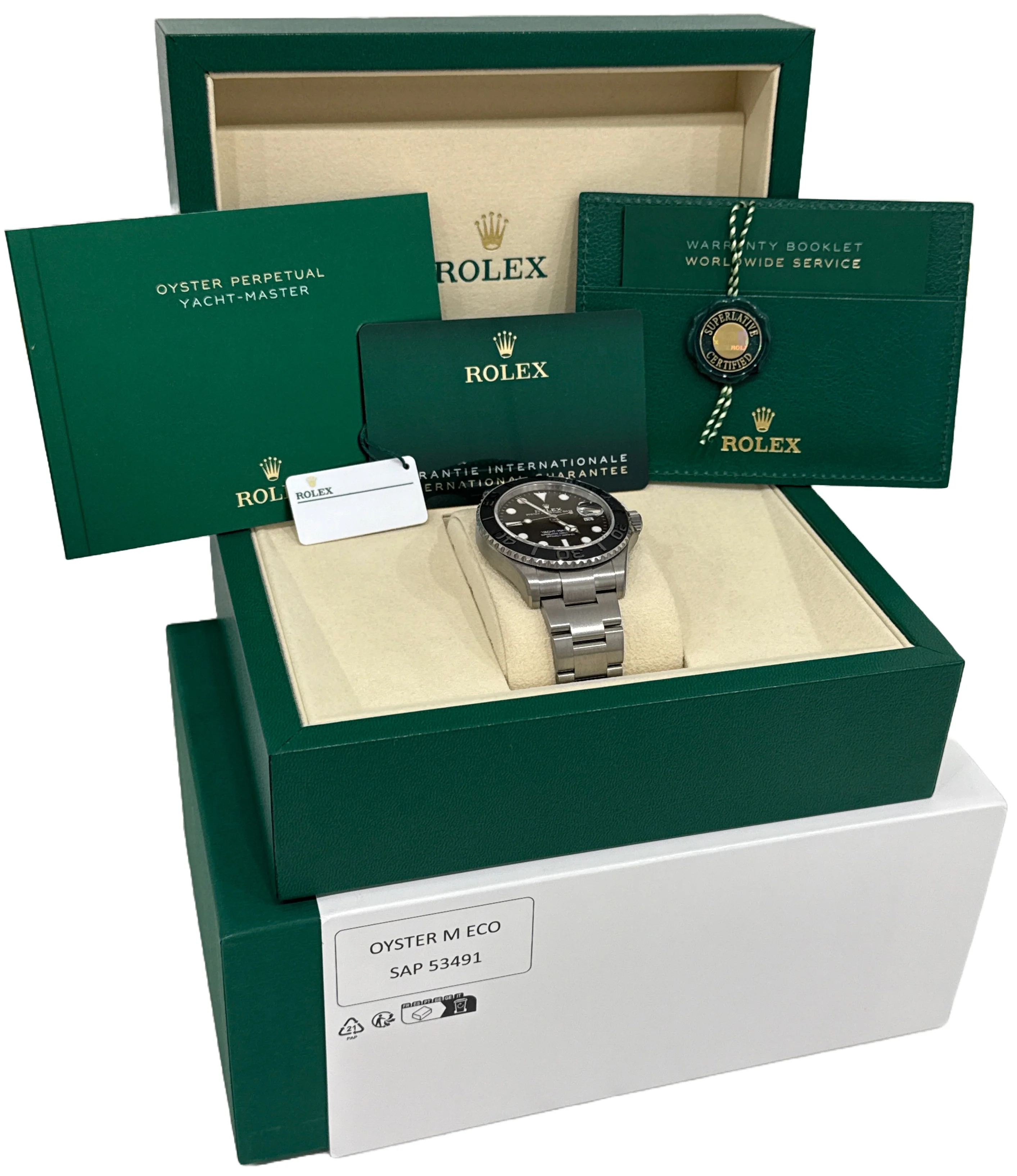 NEW AUGUST 2025 PAPERS Rolex Yacht-Master TITANIUM 226627 Black Ceramic 42mm BOX - Image 3